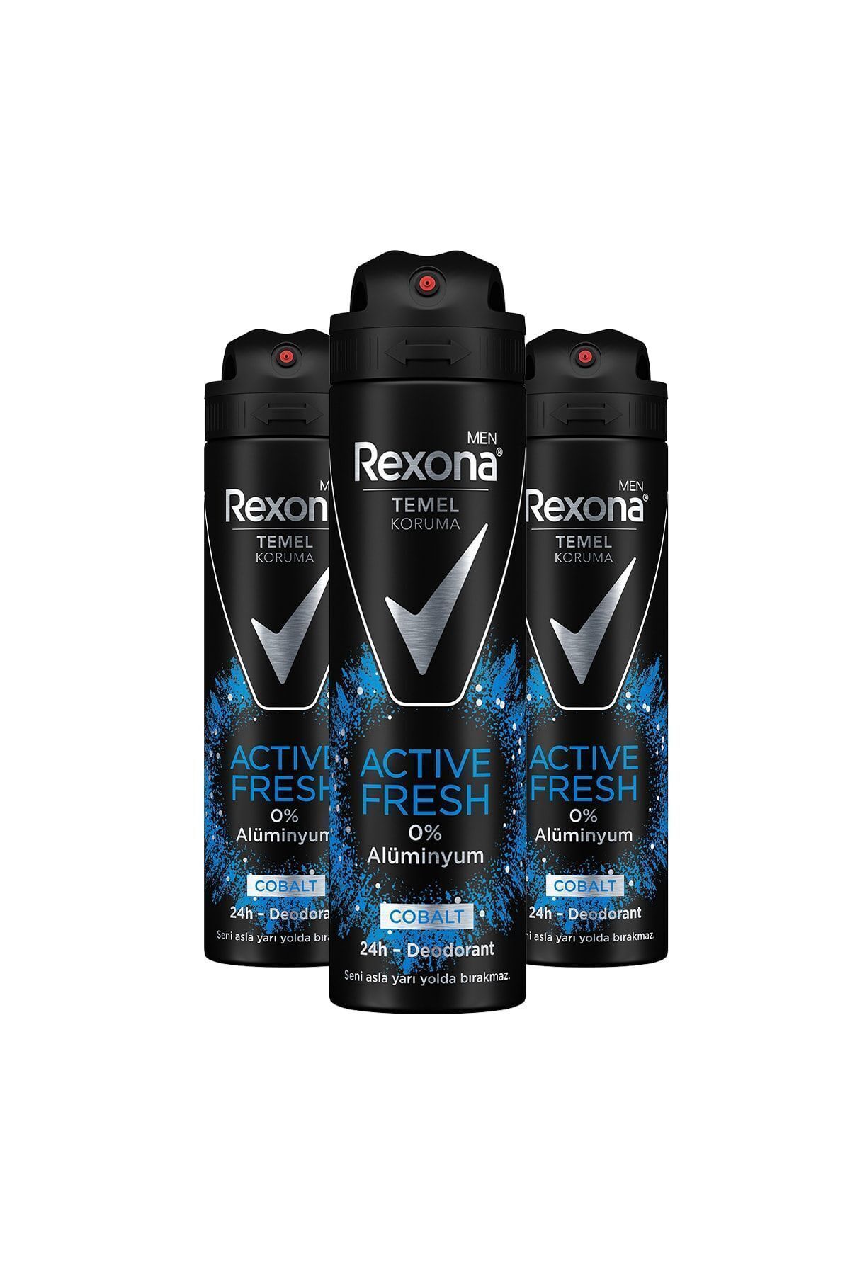 Men Temel Koruma Active Fresh Erkek Sprey Deodorant Cobalt 150 ml X3 Adet - 2