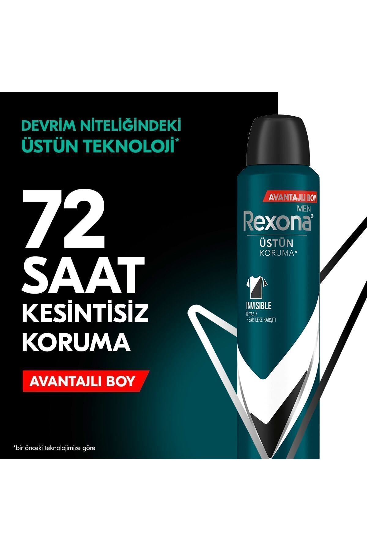 اسپری دئودورانت مردانه بلک وایت Black & White مشکی سفید۷۲ساعته پک2 عددی  رکسونا Rexona