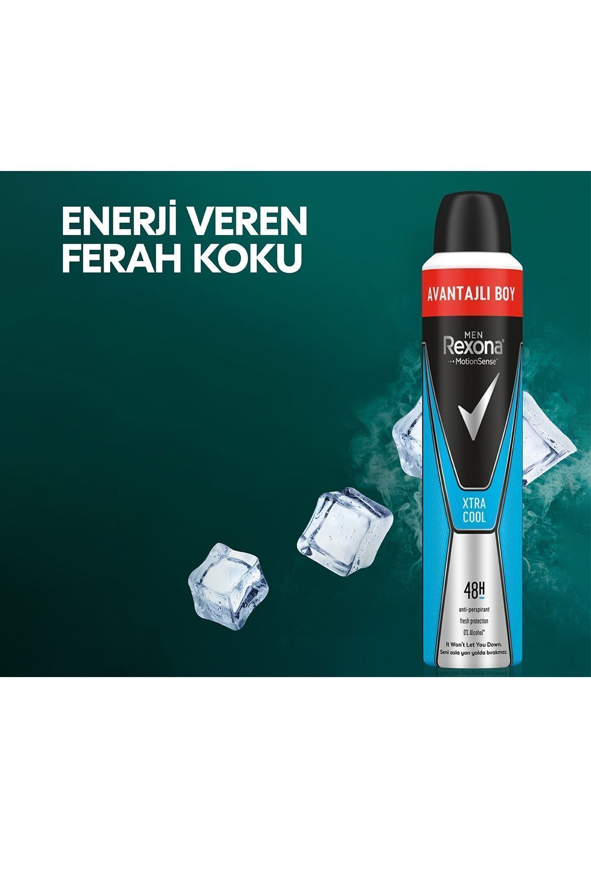 اسپری دئودورانت مردانه Xtra Cool Advantageous حجم 200 میلی پک X۳عددی رکسونا Rexona