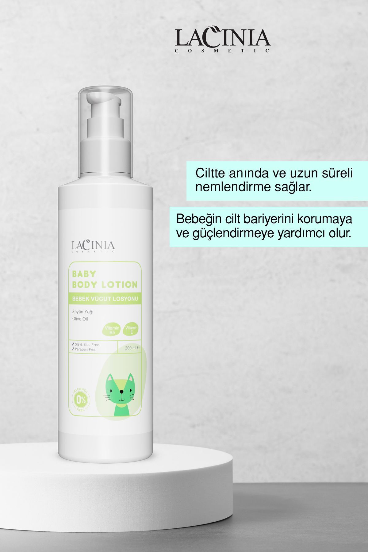 Lacinia Bebek Vücut Losyonu 200 ml fotoğrafı 2 (önizleme)