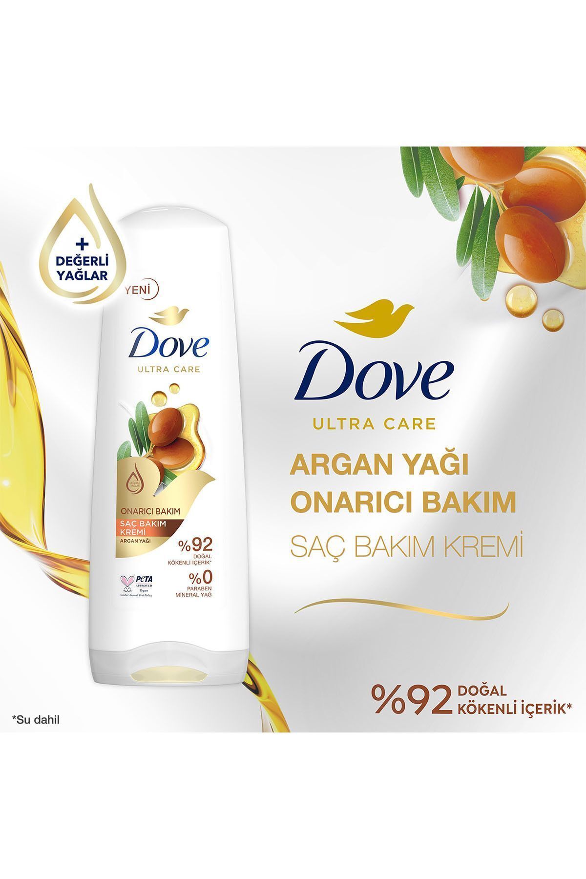 Ultra Care Saç Bakım Kremi Onarıcı Bakım Argan Yağı 350 ml X3 — SET.UNİ.4137 — تصویر 3 از 7