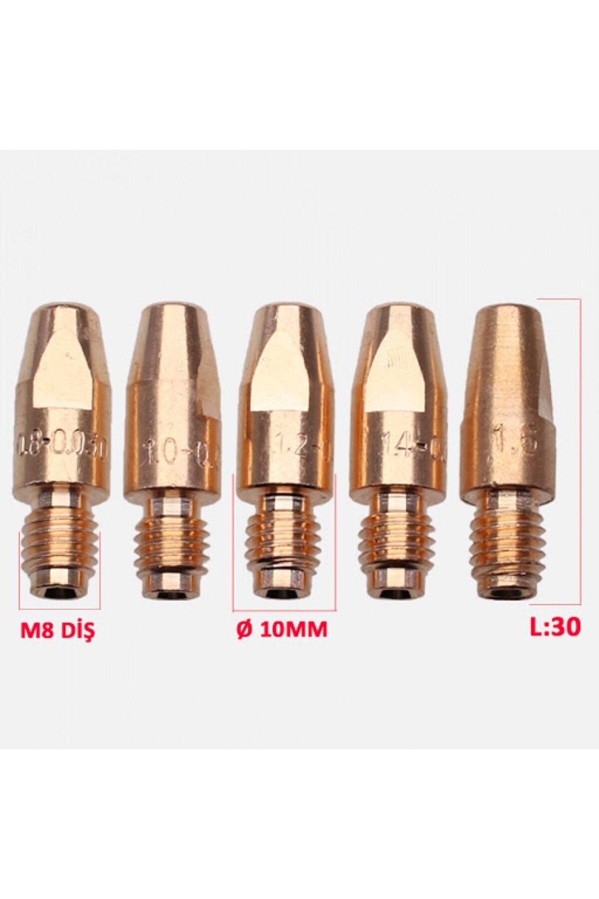 Steelweld M8_1.mm Gazaltı Kaynak Memesi - Kontak Meme 1 Adet