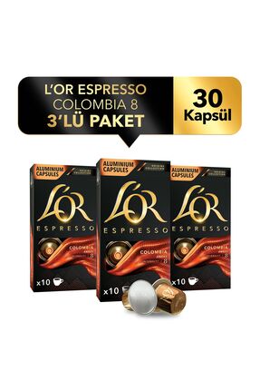 L'OR Espresso Origin Colombia Nespresso Uyumlu Alüminyum Kapsül Kahve 30'lu (...