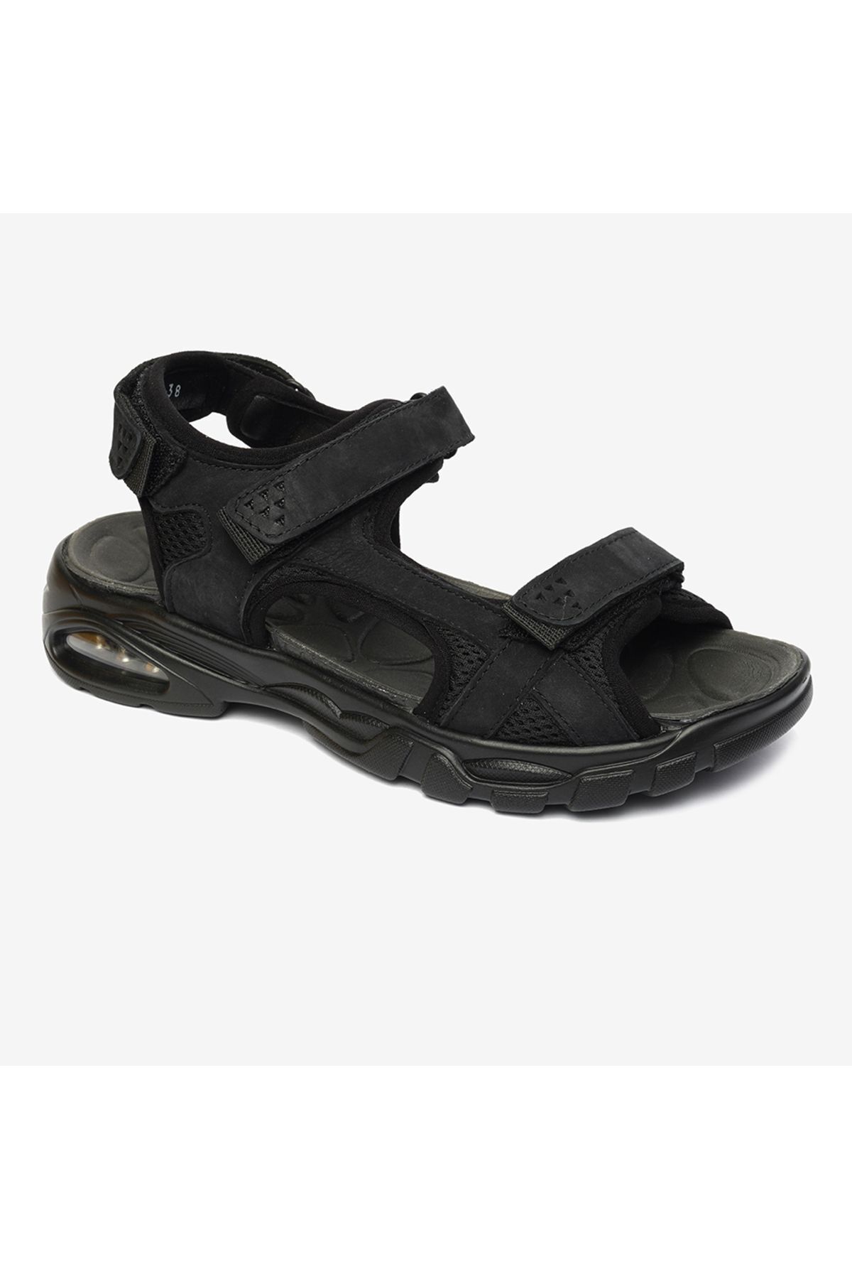 صندل چرم اصل مشکی زنانه 4y2cs14521 Greyder