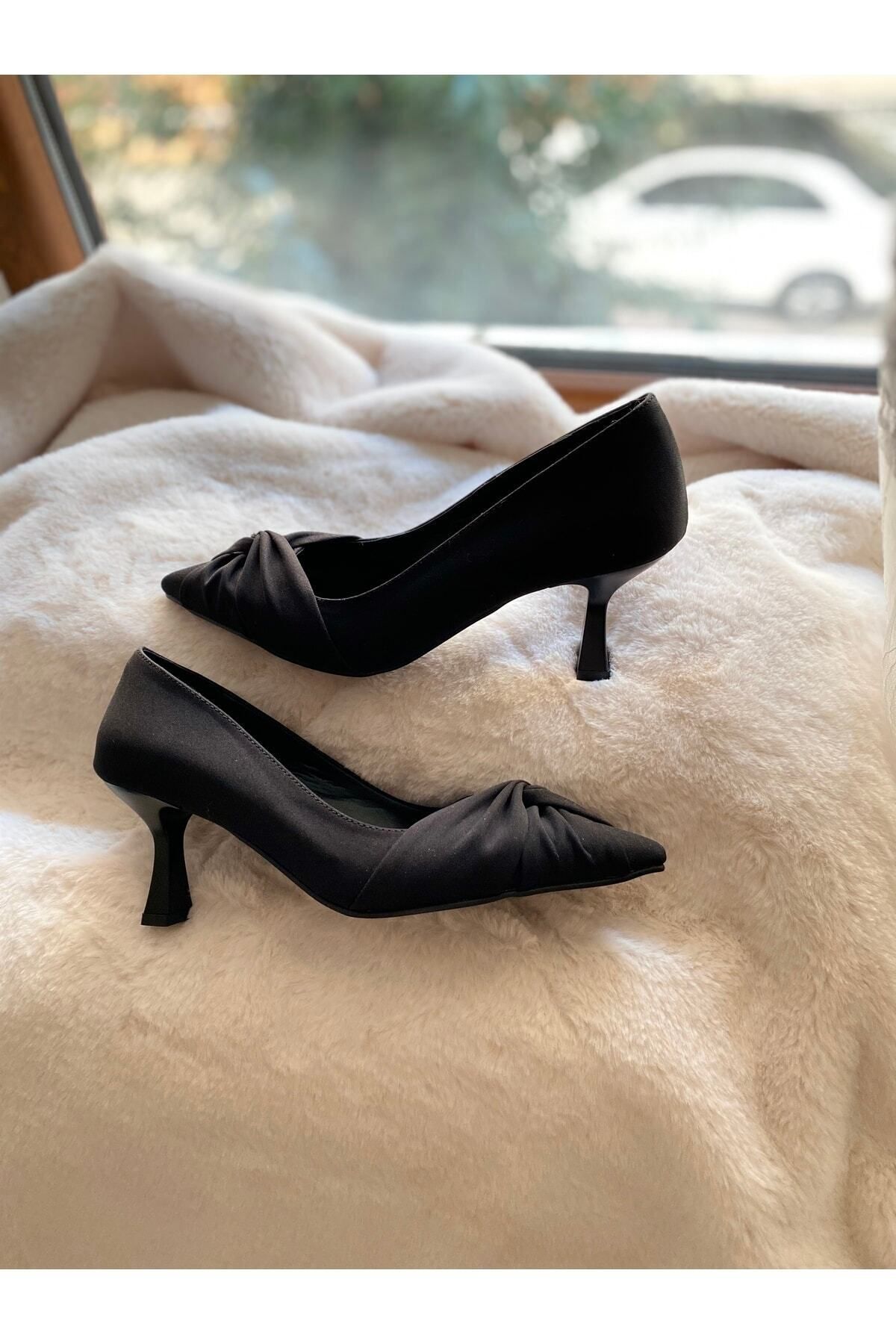 Pleated Stiletto Women's Shoes