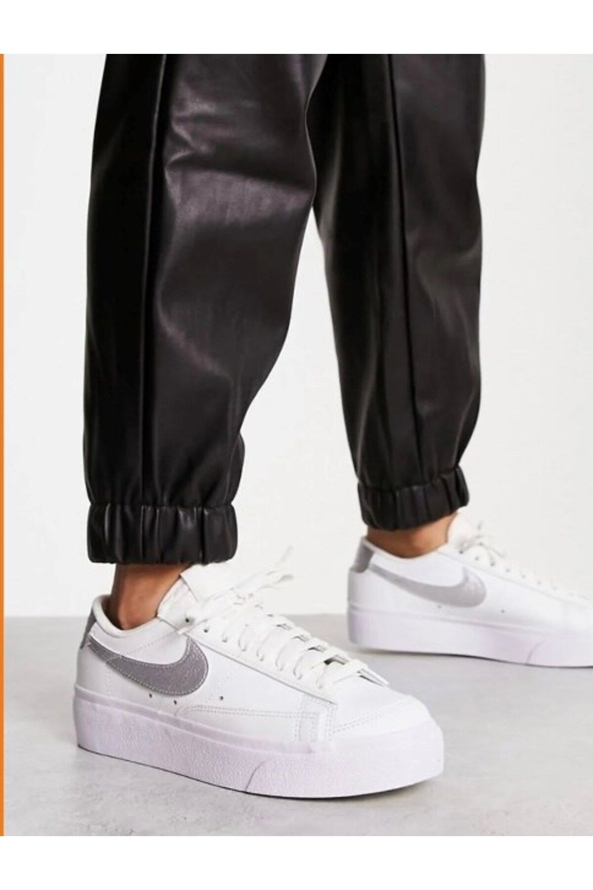 اسنیکر سفید زنانه کفش ورزشی کم سکوی Blazer DQ7571 101 Nike