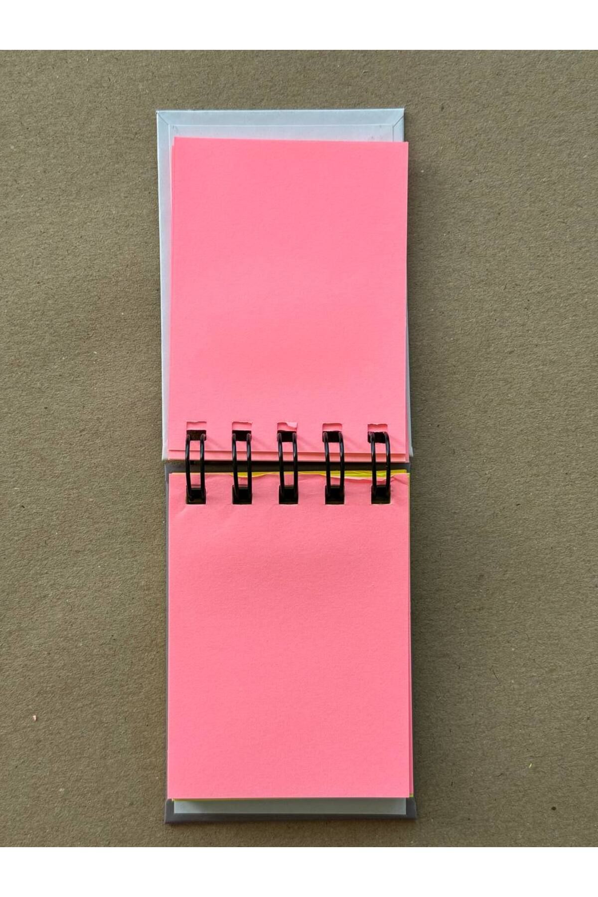 LİMON DEFTER-Lemon Notebook Mini Hard Cover Color Page Spiral Notepad 3