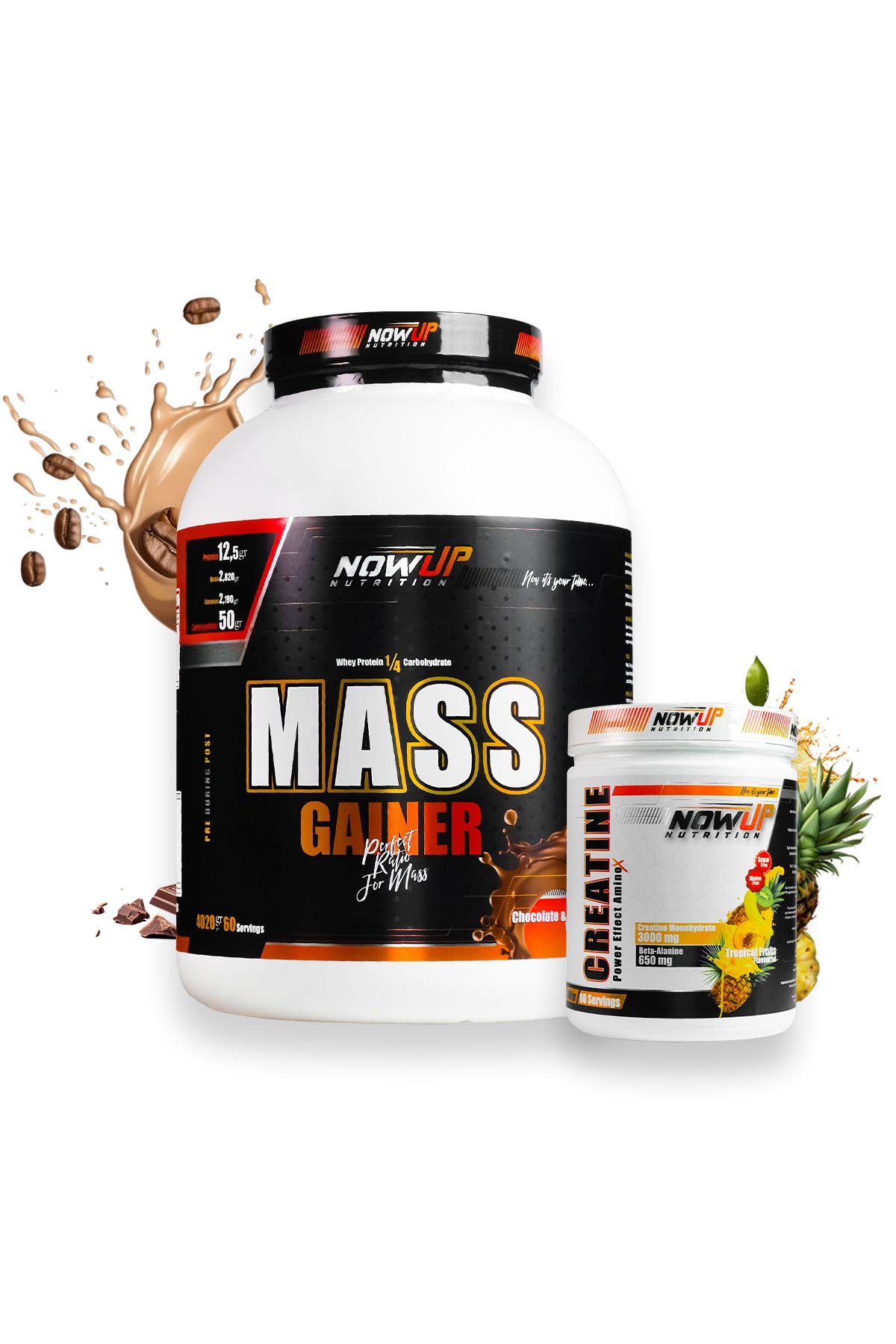 NOWUP NUTRITION Daha Fazla Hacim Proteinli Besin