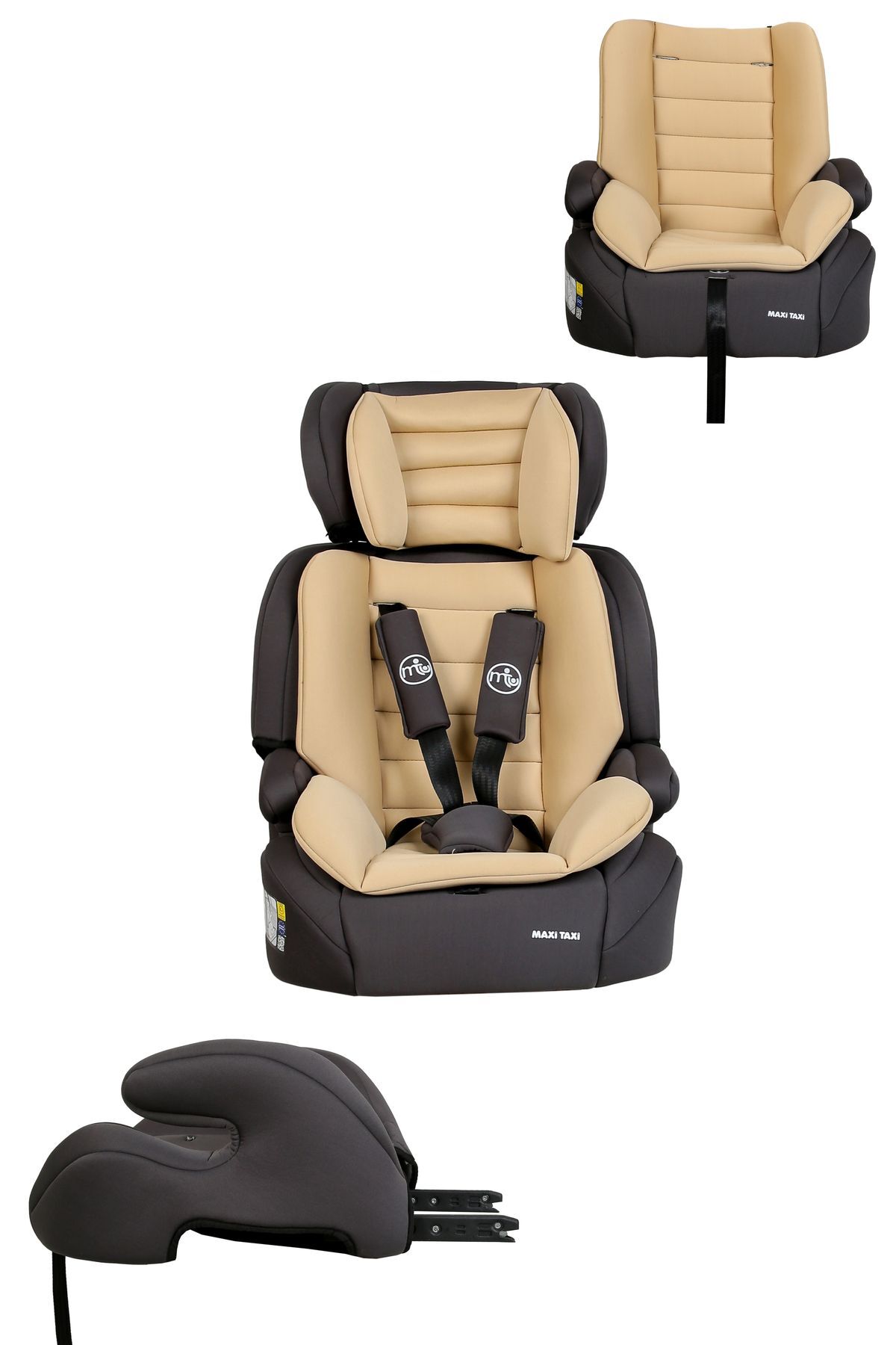 Maxi Taxi More Fix 9-36 Kg Isofix Oto Koltuğu - Krem Gri