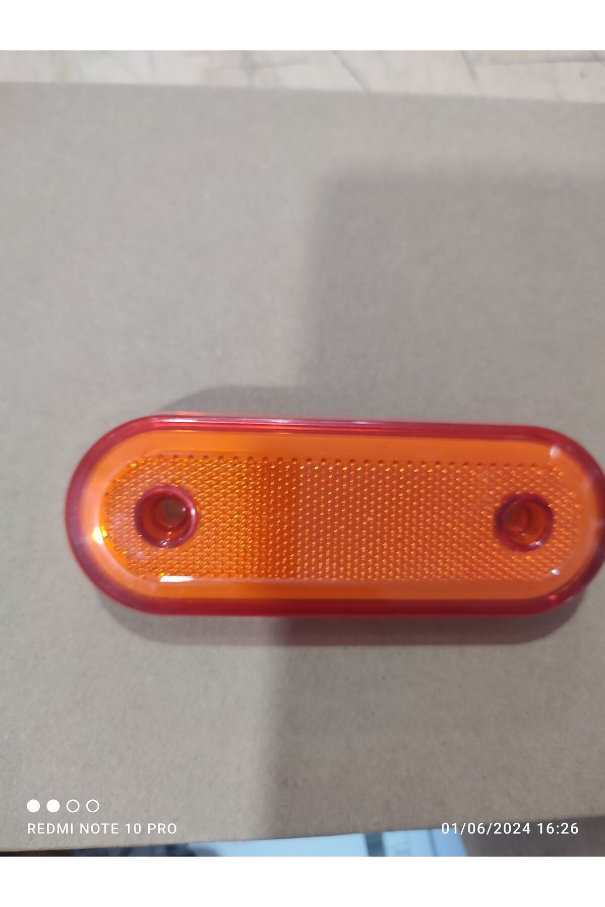 Akyol Oval neon yan lamba turuncu 1 adet
