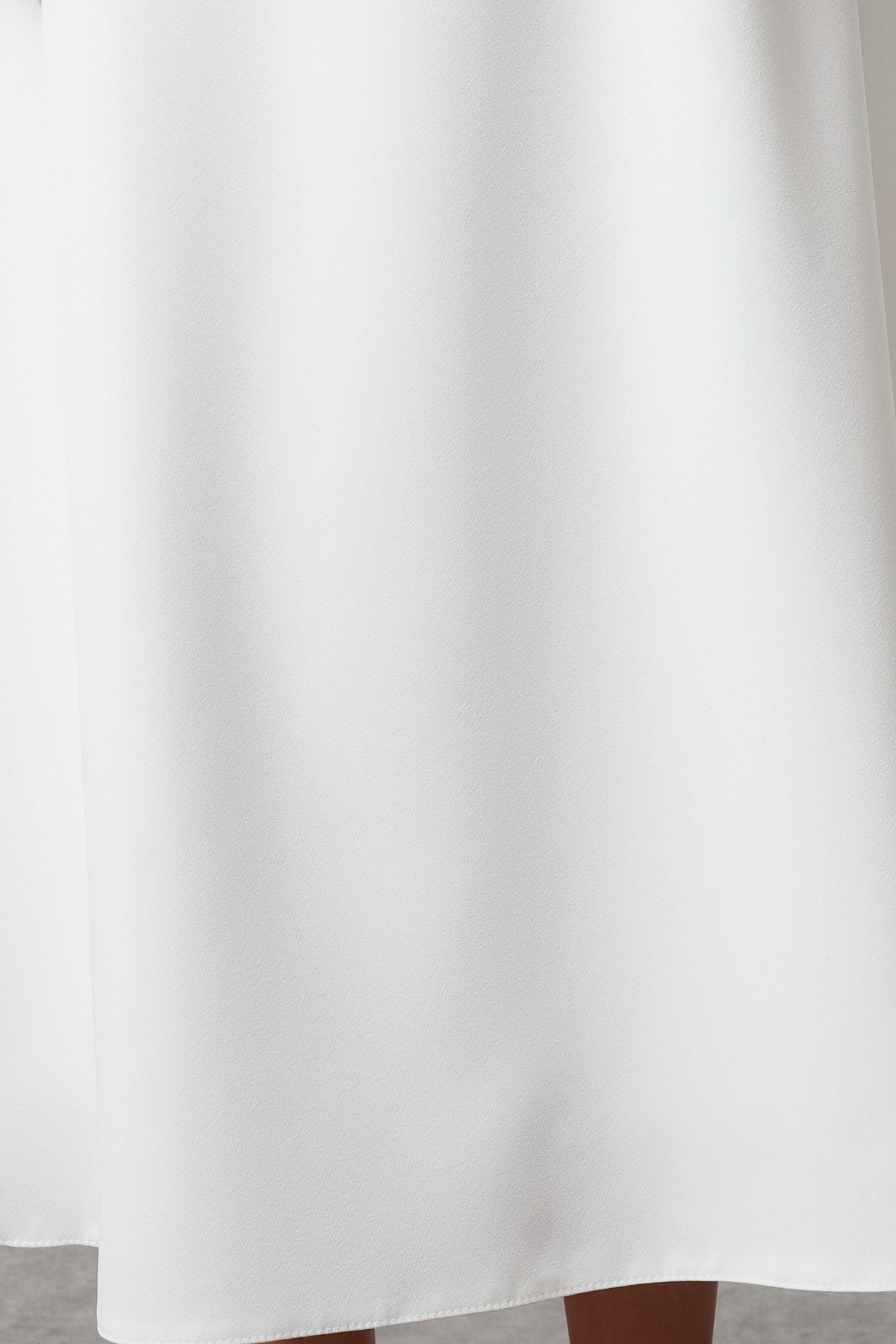 Trendyolmilla  Beyaz A-Kesim Dokuma Düğün/Nikah Şık Abiye Elbise TPRSS24EL00208 - Görsel 4