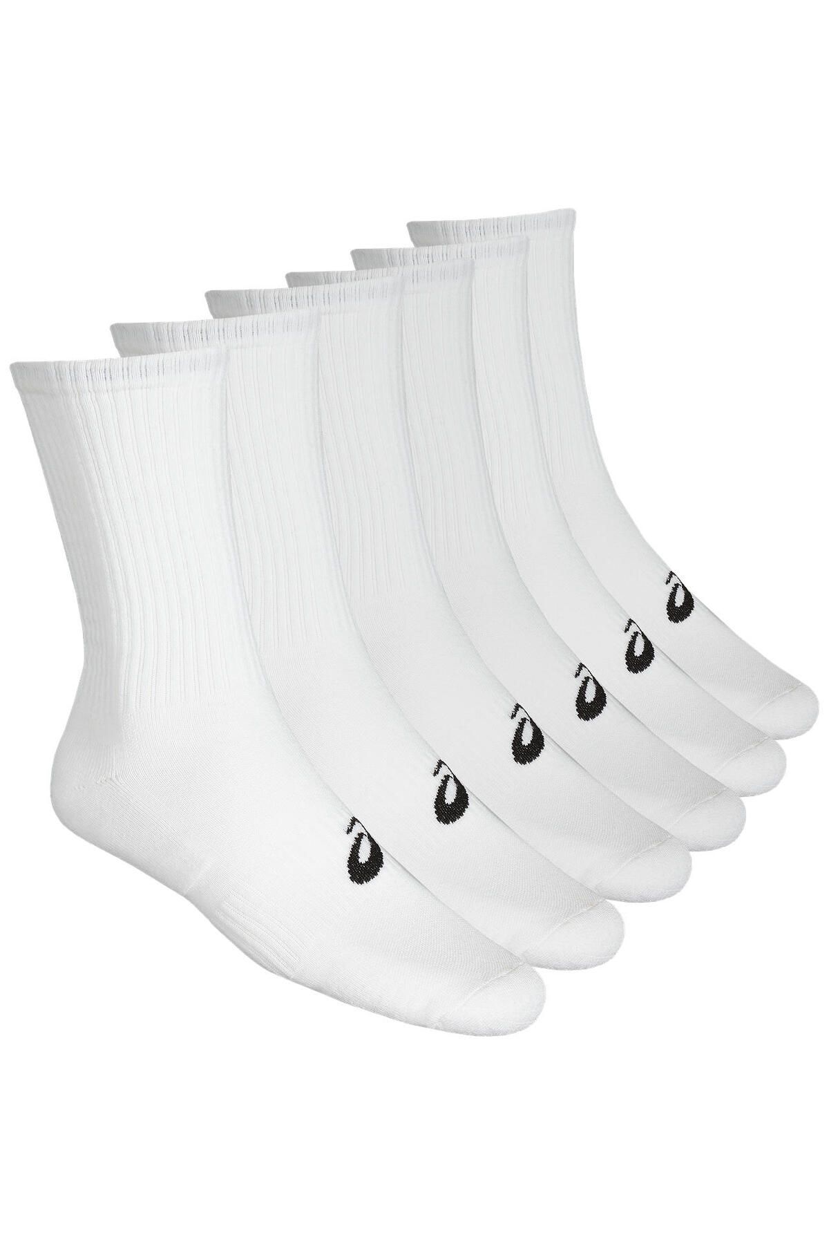 Asics 6ppk Crew Sock Unisex Beyaz Çorap 141802-0001