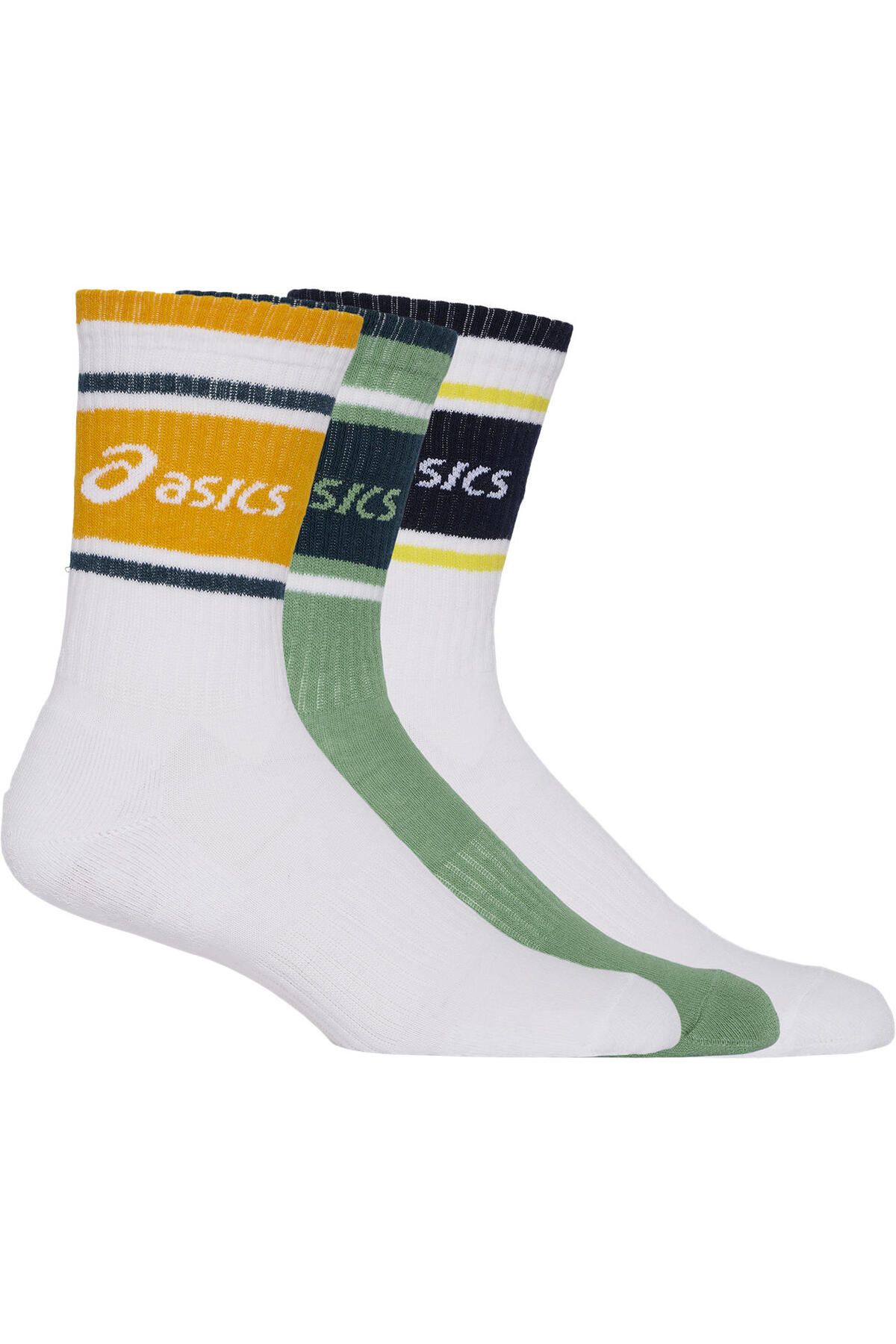 Asics 3 Pack Asics Logo Crew Sock Unisex Çok Renkli Çorap 3033B879-960