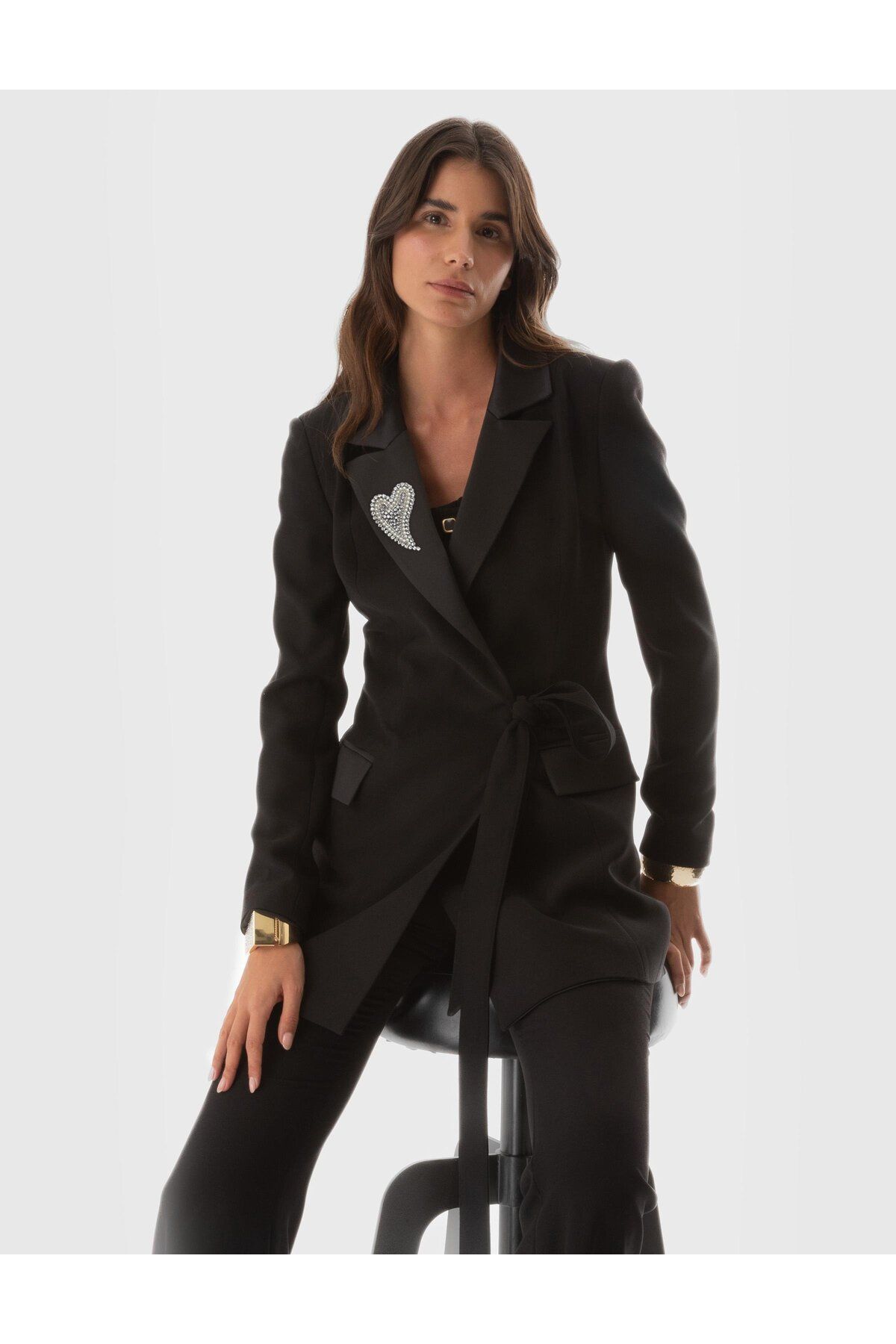 İlvi Abelia Kadın Ceket Elbise Siyah Abelia-E05.001