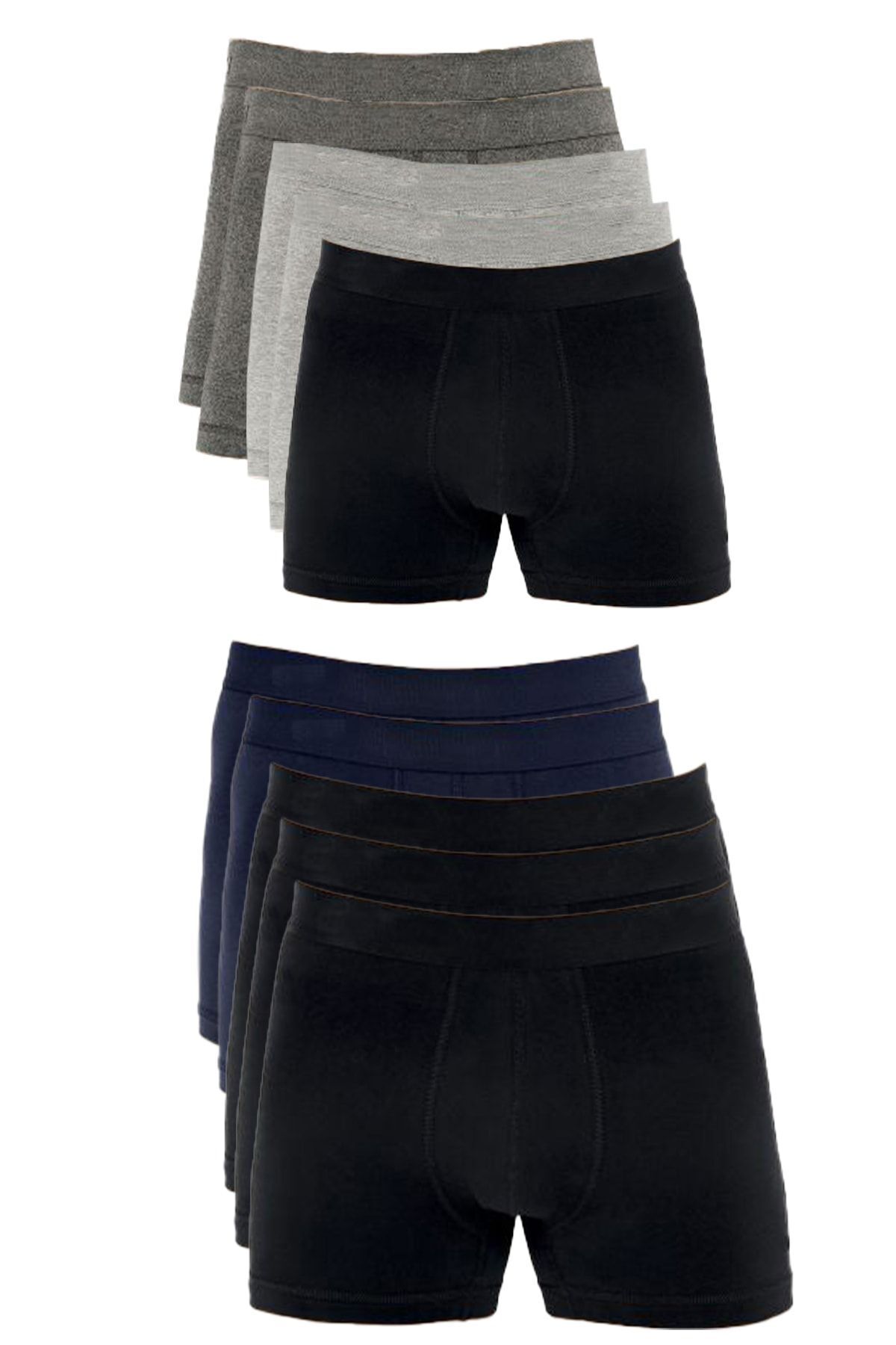 Bluence-Ανδρικό Βαμβακερό Lycra Stretchy Mixed Color Boxer 10 τεμαχίων 1