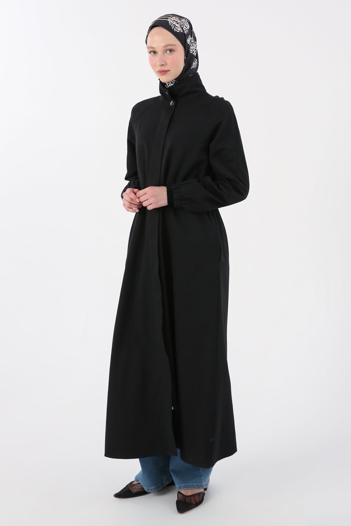 ALLDAY Черный пояс на молнии с карманом на шнурке Abaya 24DB86074AL0