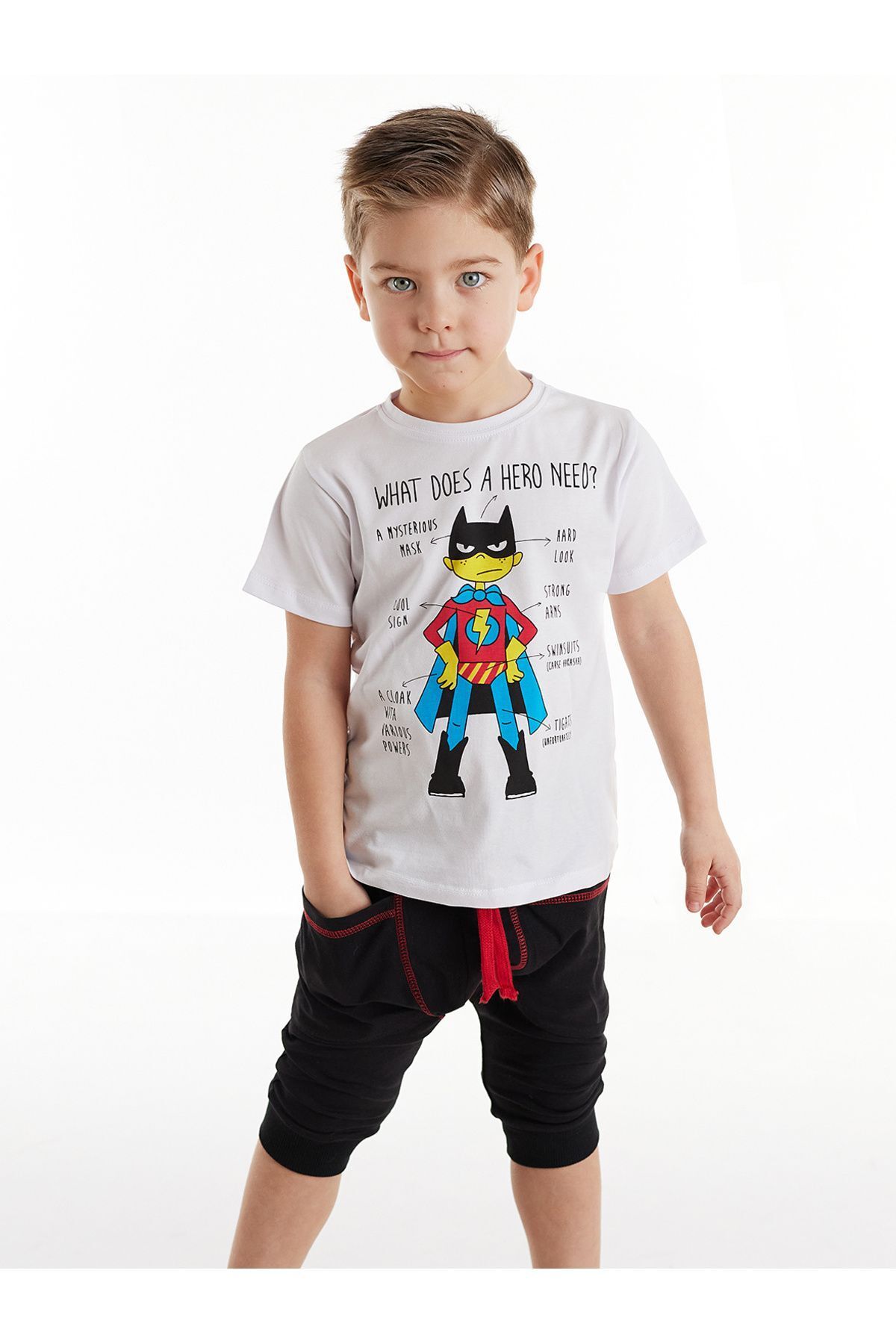 Denokids Need Hero Boy Футболка и шорты-капри CFF-21Y1-089