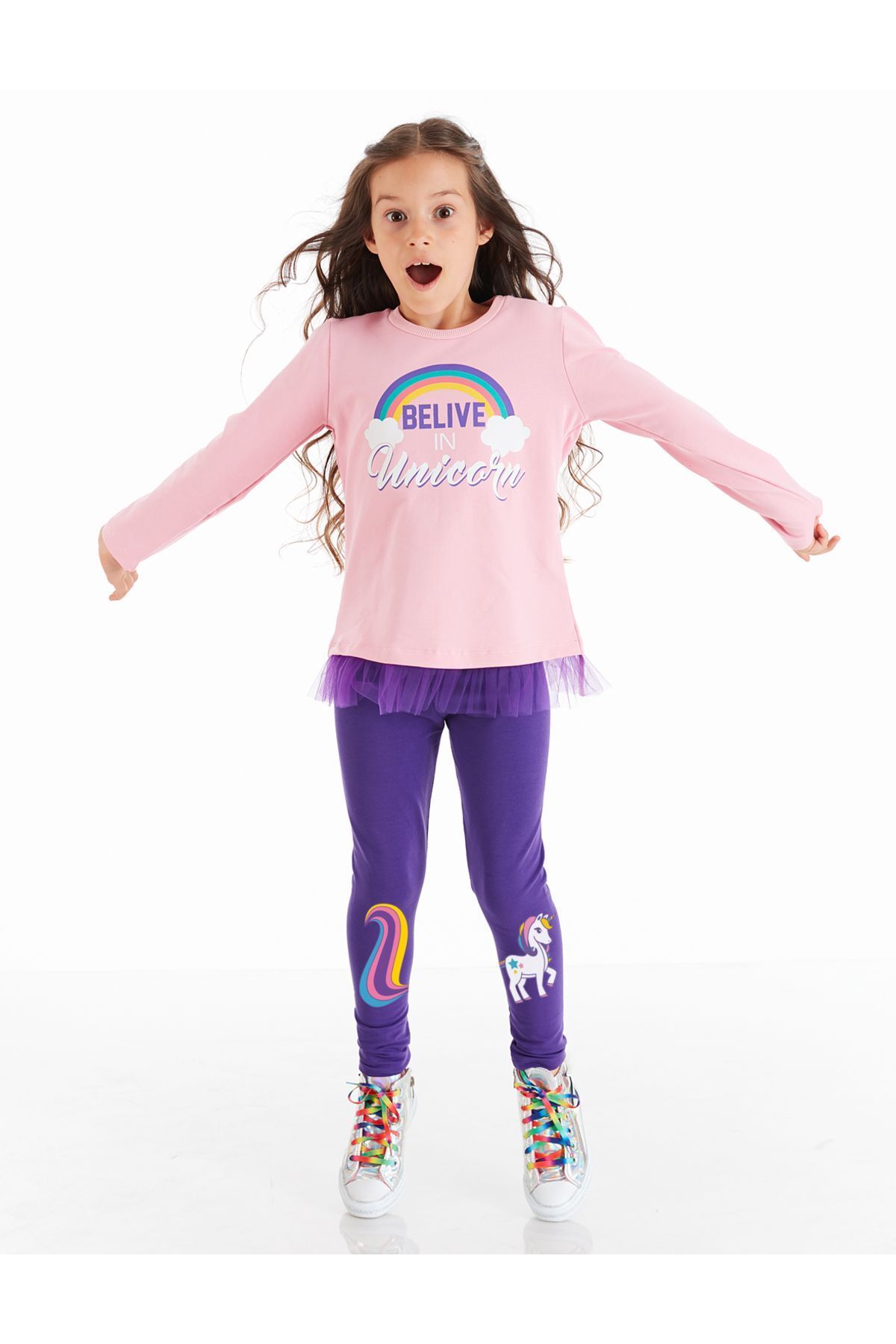 Denokids Colorfull Unicorn Комплект колготок-туники для девочек CFF-20S1-119