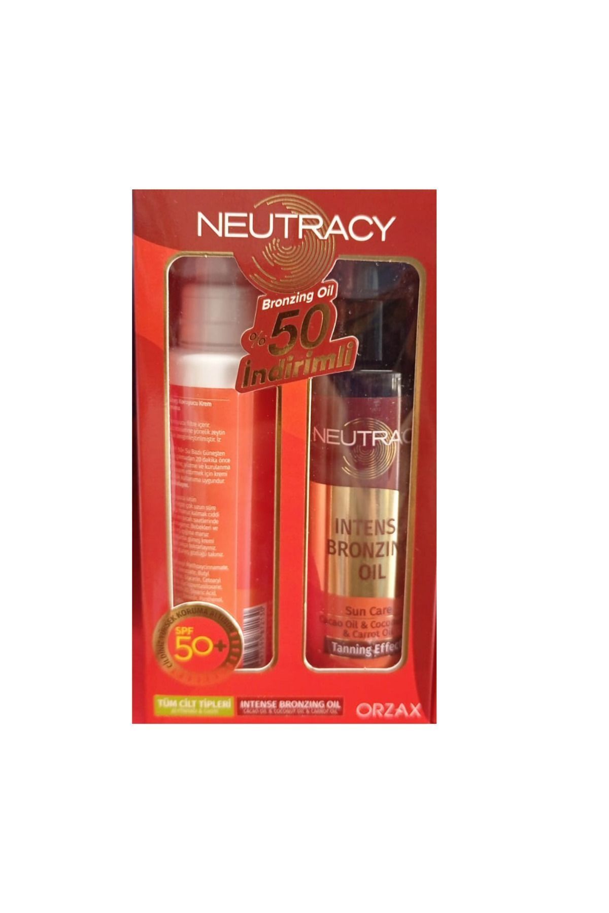 Neutracy SPF 50 BRONZLASTIRICI YAG + Tüm Cilt Tipleri 150ML %50 84645645