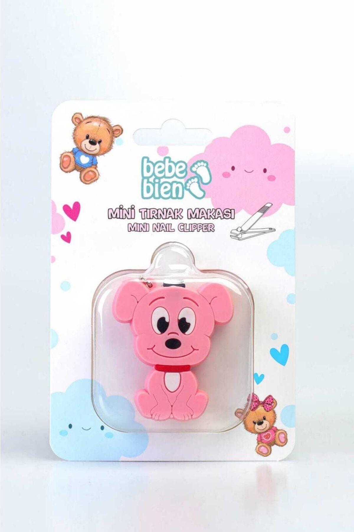 BEBE BİEN Mini Bebek Tırnak Makası Pembe Köpek