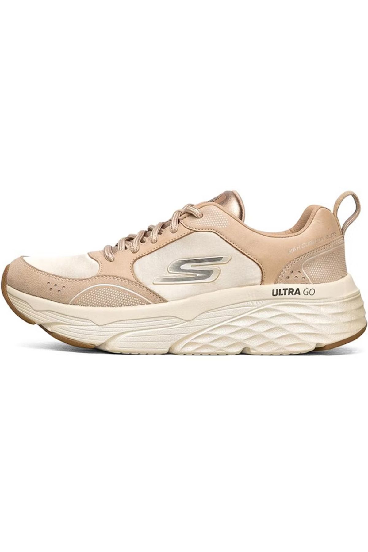 کفش پیاده روی قهوهای زنانه Max Cushioning Elite های ورزشی برتر 128264 tan Skechers