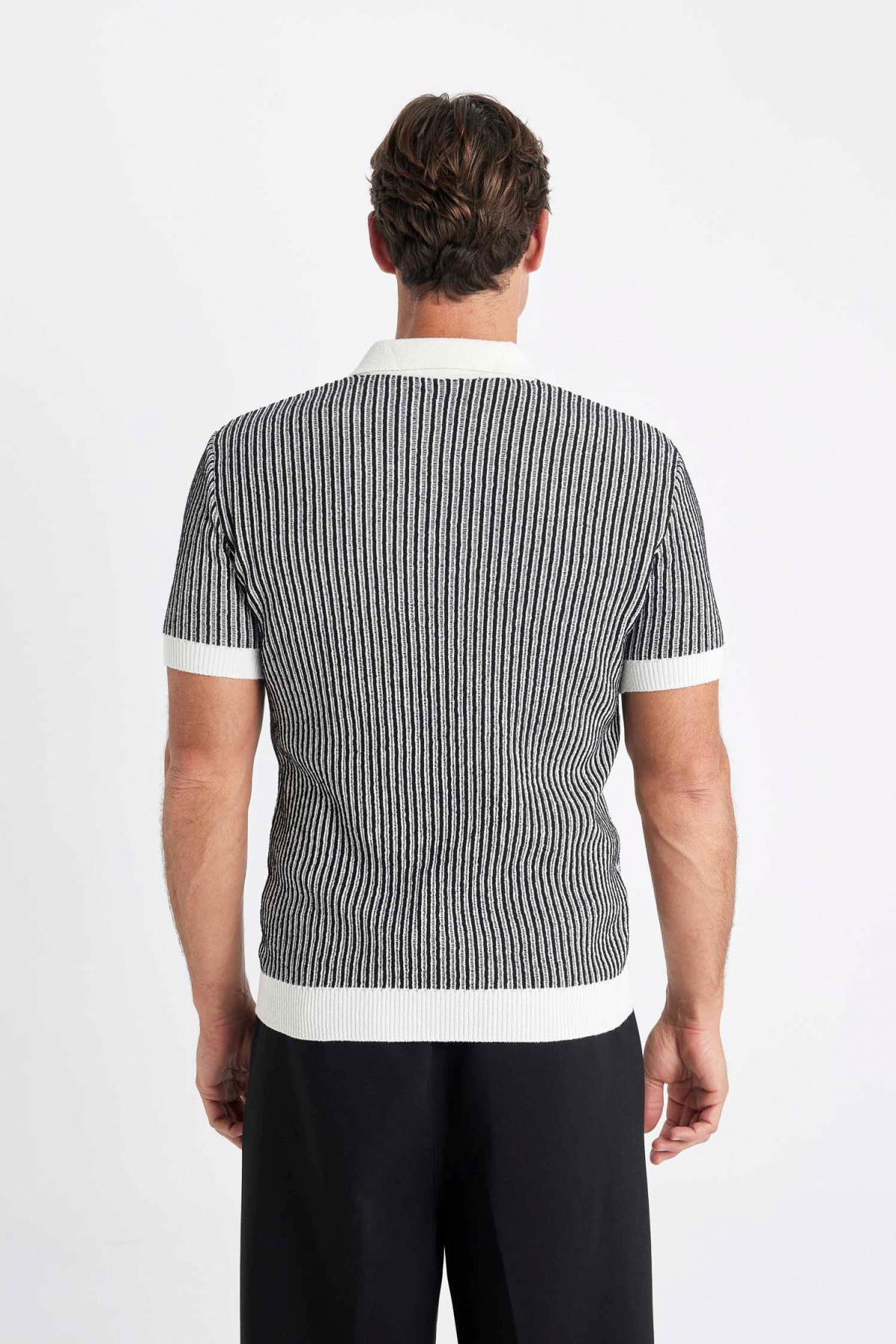 پولوشرت مردانه دفاکتو | C9321AX24SM Defacto - Image 6