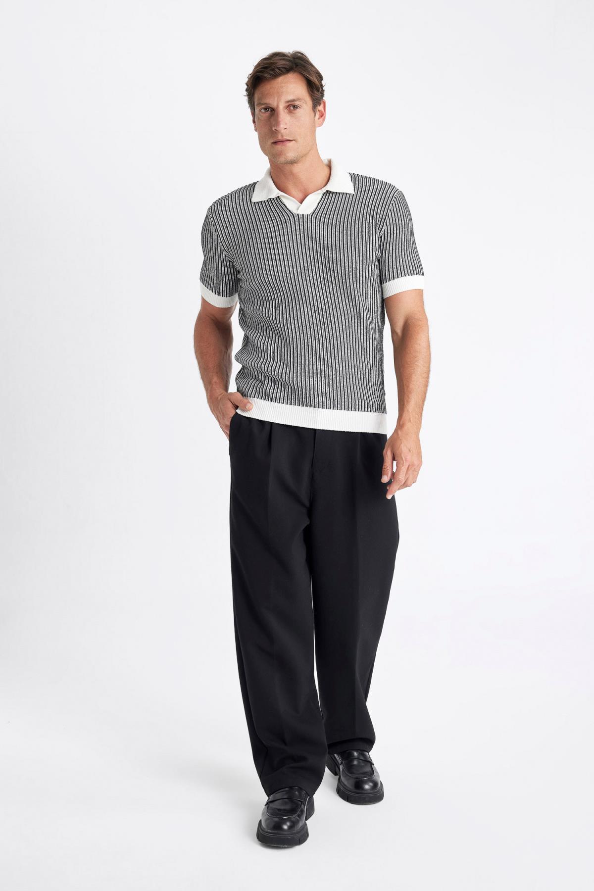 پولوشرت مردانه دفاکتو | C9321AX24SM Defacto - Image 2