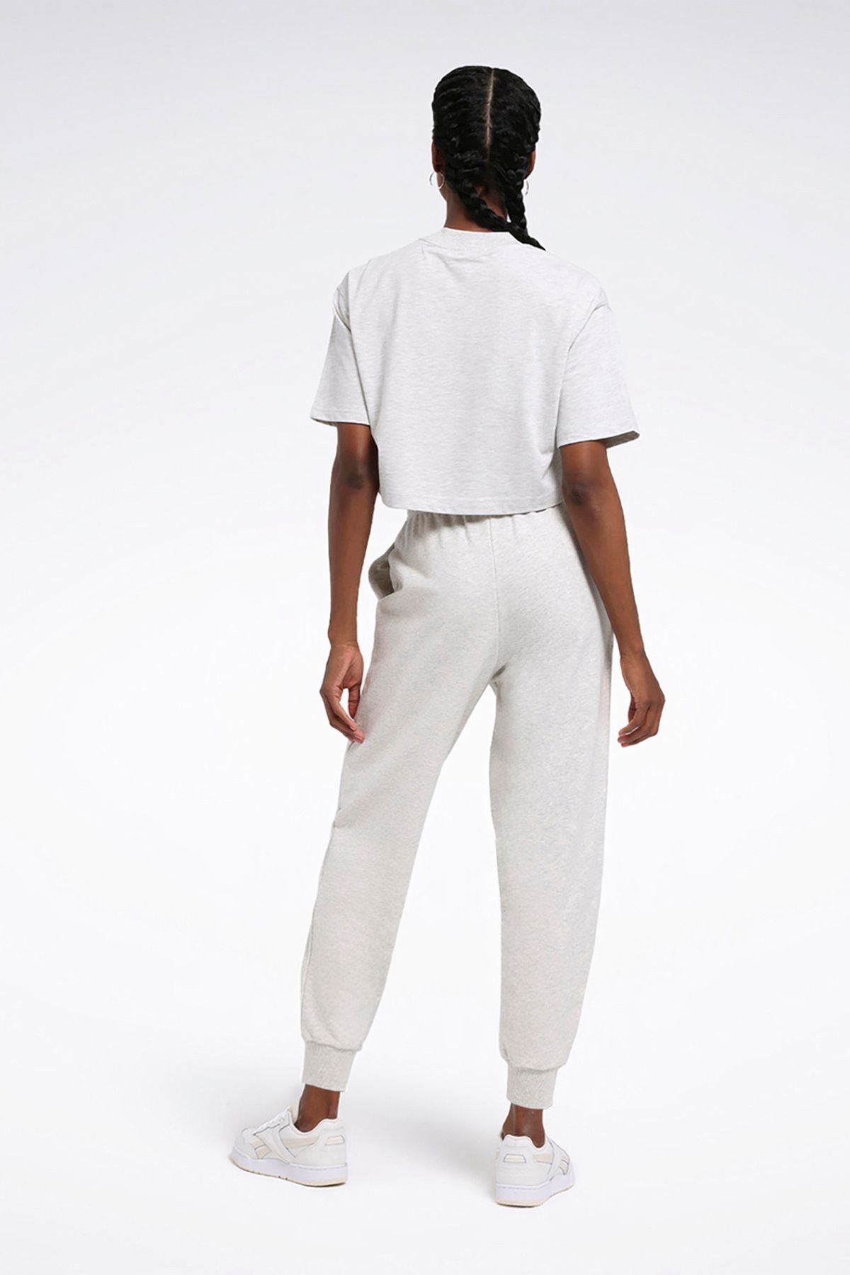 Reebok-Ecru Women's Sweatpants - CL AE ARCHIVE FIT FT PANT 5