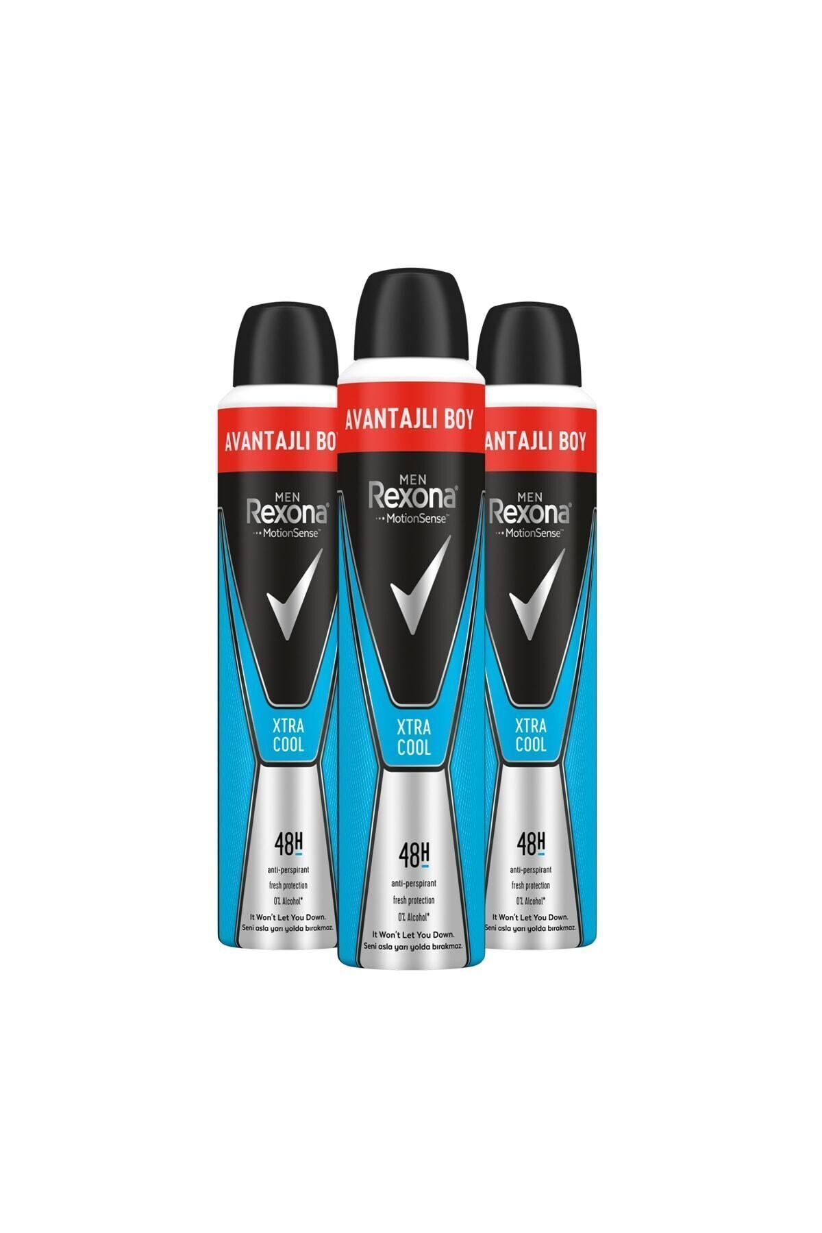 اسپری دئودورانت مردانه Xtra Cool Advantageous حجم 200 میلی پک X۳عددی رکسونا Rexona