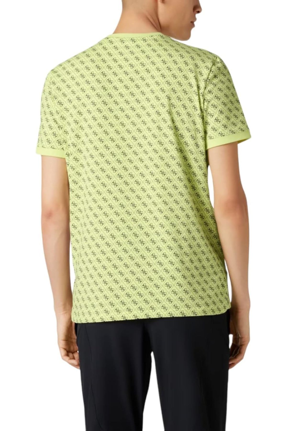 تی شرت زرد مردانه حدس Jamey 4G T shirt Guess