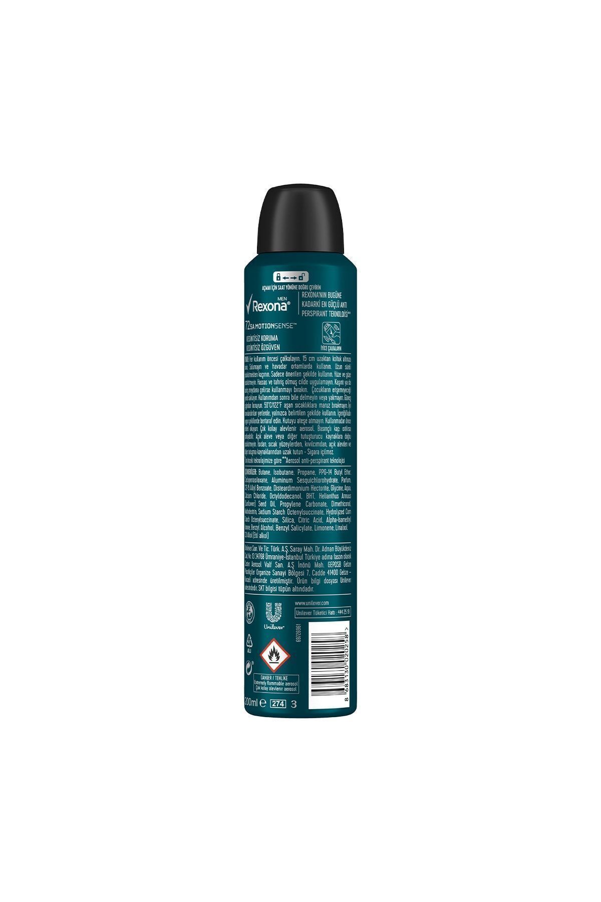 اسپری دئودورانت مردانه بلک وایت Black & White مشکی سفید۷۲ساعته پک2 عددی  رکسونا Rexona