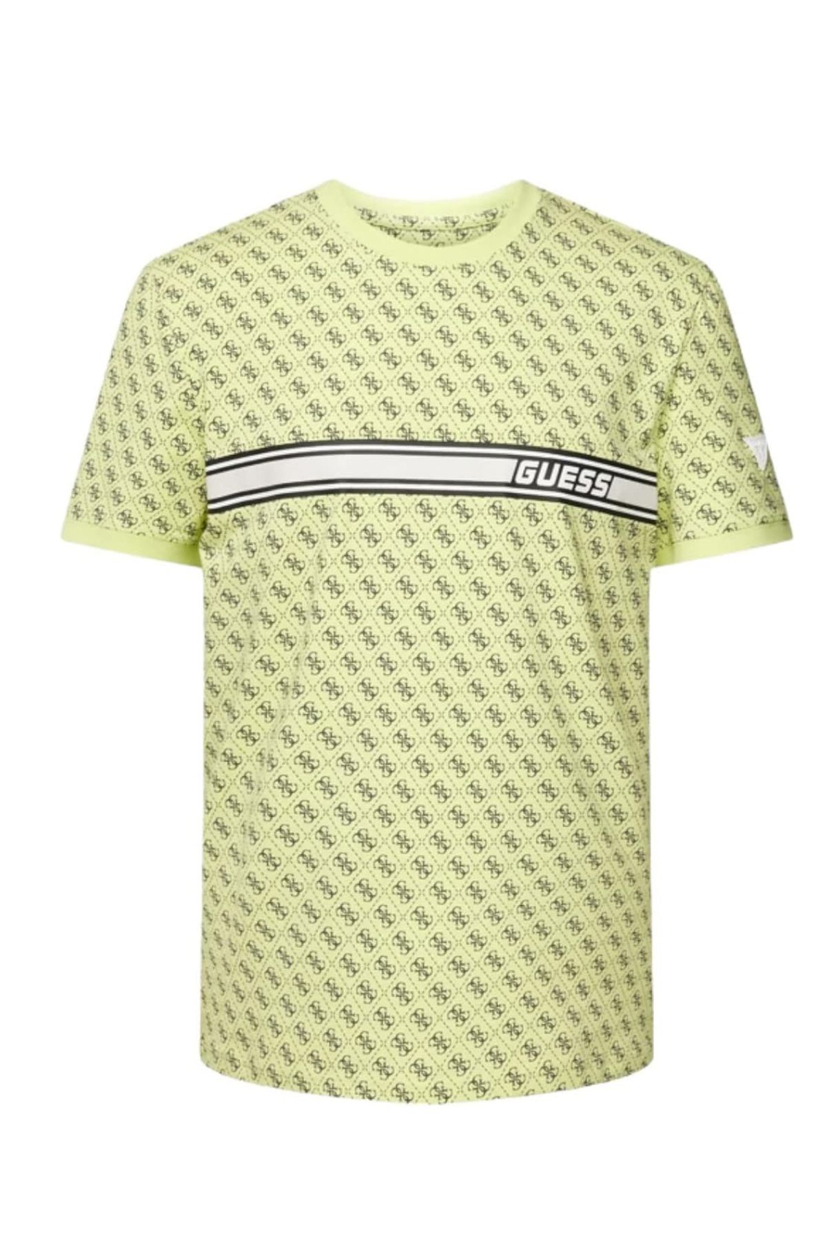 تی شرت زرد مردانه حدس Jamey 4G T shirt Guess