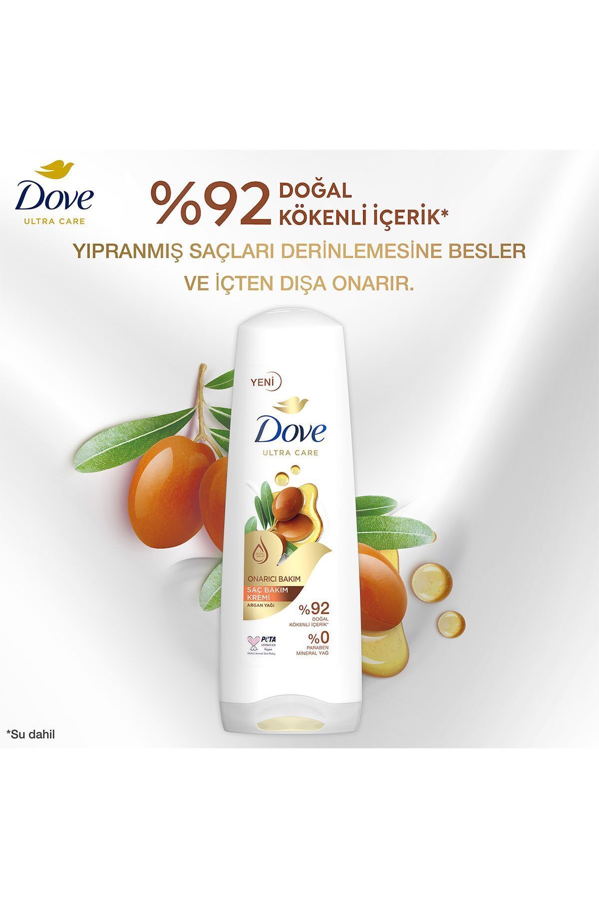 Ultra Care Saç Bakım Kremi Onarıcı Bakım Argan Yağı 350 ml X3 — SET.UNİ.4137 — تصویر 4 از 7