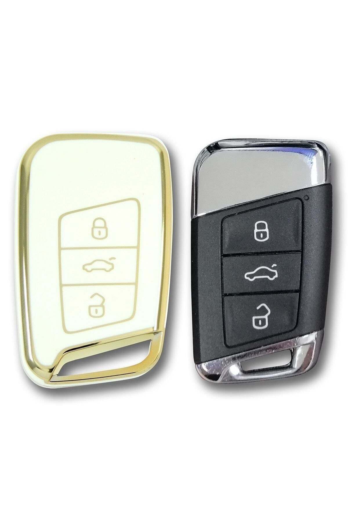 GMA KEYS-Luxury Volkswagen Passat B8 Smart Nano White Auto Key Control Container Case 1st Quality 2