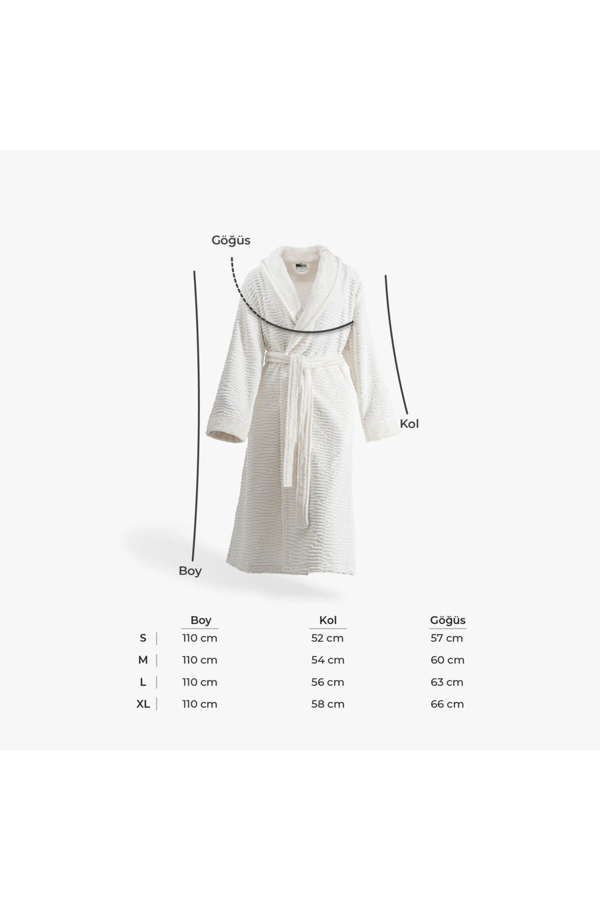 Green Black-Anisa Women's Cream Bathrobe 4
