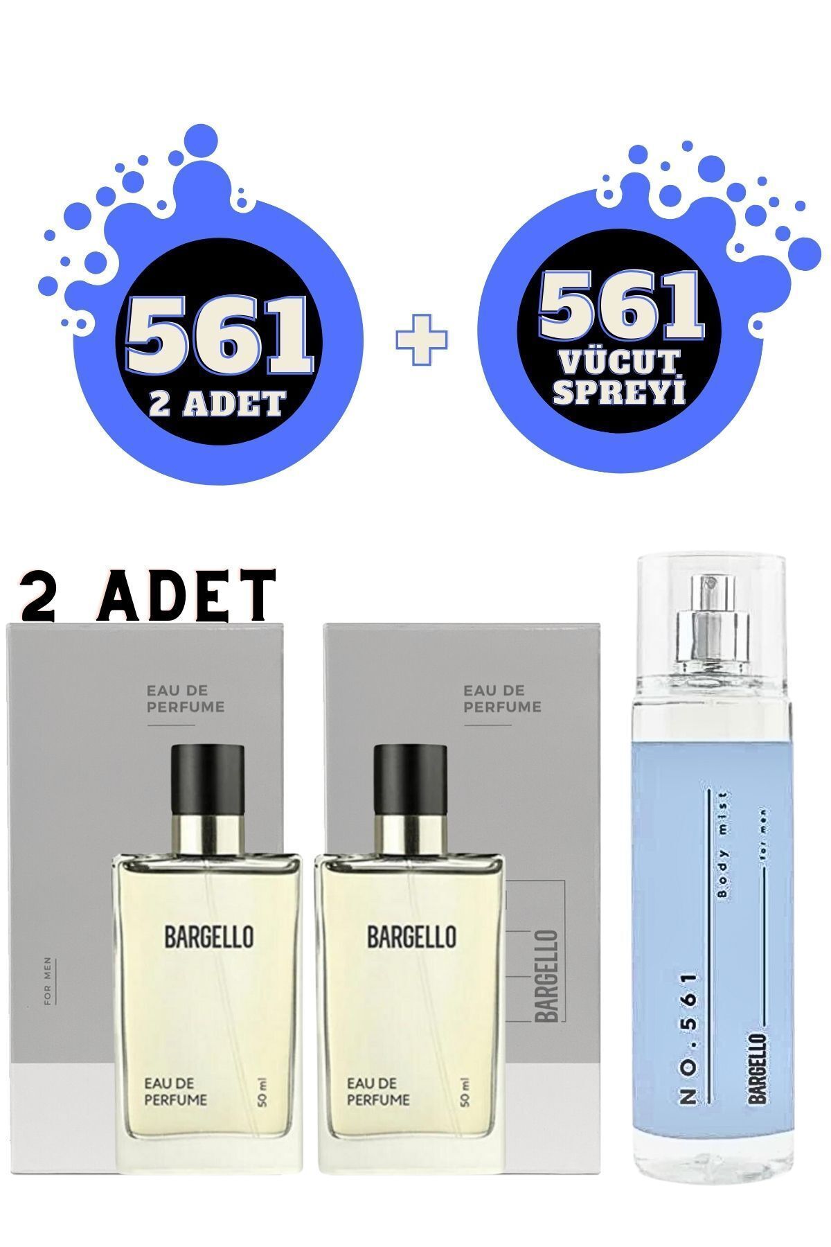 ست عطر و اسپری بدن مردانه 561Edp Fresh Bargelio