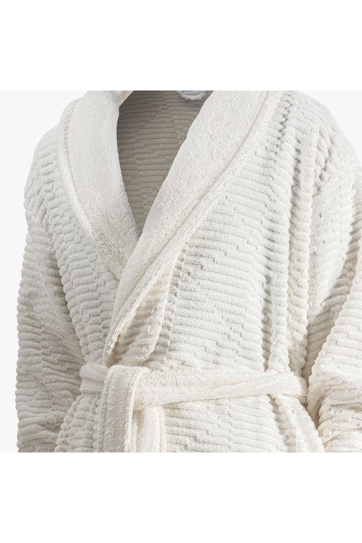 Green Black-Anisa Women's Cream Bathrobe 2