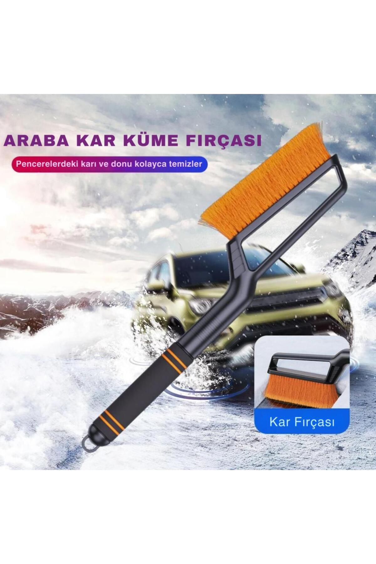 coofbe-Quick Clean 82CM - Extendable 2in1 Car Snow Brush and Ice Scraper Auto Apparatus 2