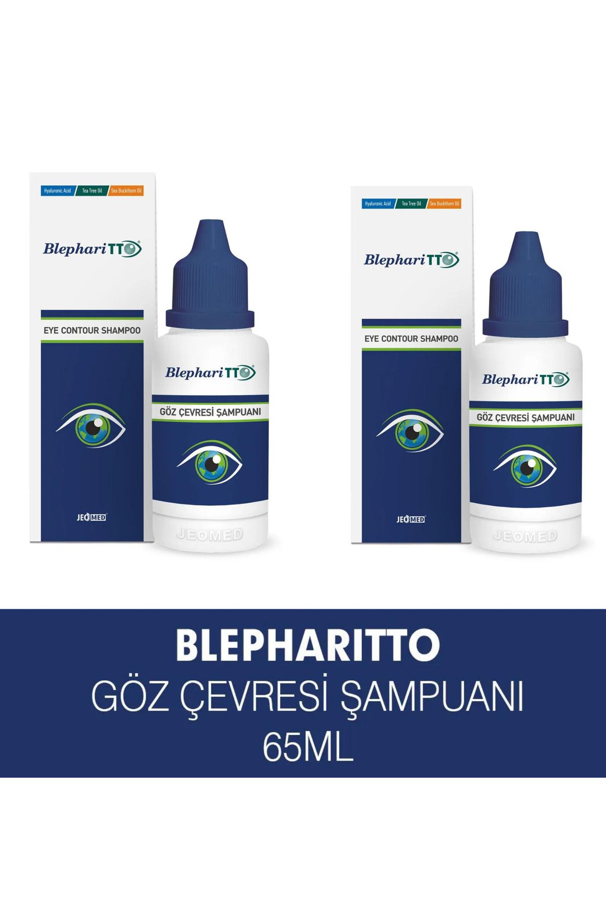 BLEPHARİTTO Göz Çevresi Şampuanı 65 ml x2 gözşampuanı