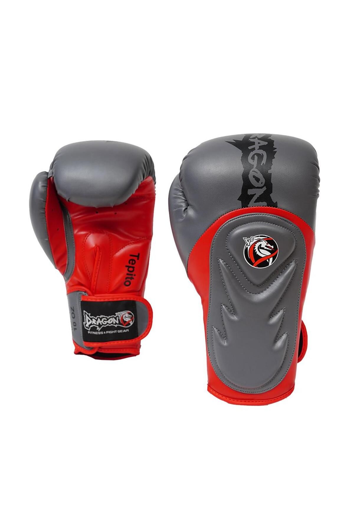 دستکش بوکس قرمز مردانه و زنانه 30341 P Tepito Boxing Glove Muay Thai 2024 سری جدید 0424 Dragondo