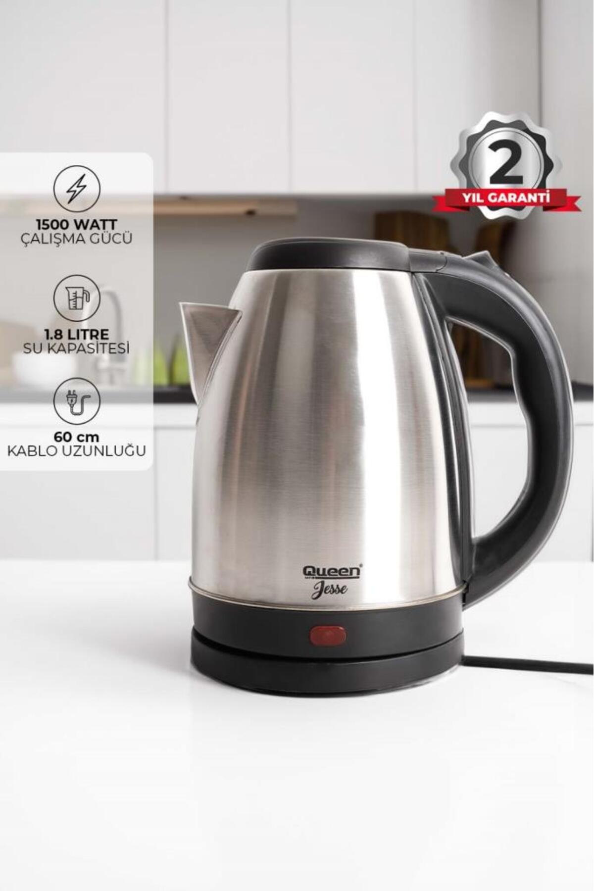 QUEEN Awox Queen QK-07 Jesse Çelik Kettle 1,8 Litre