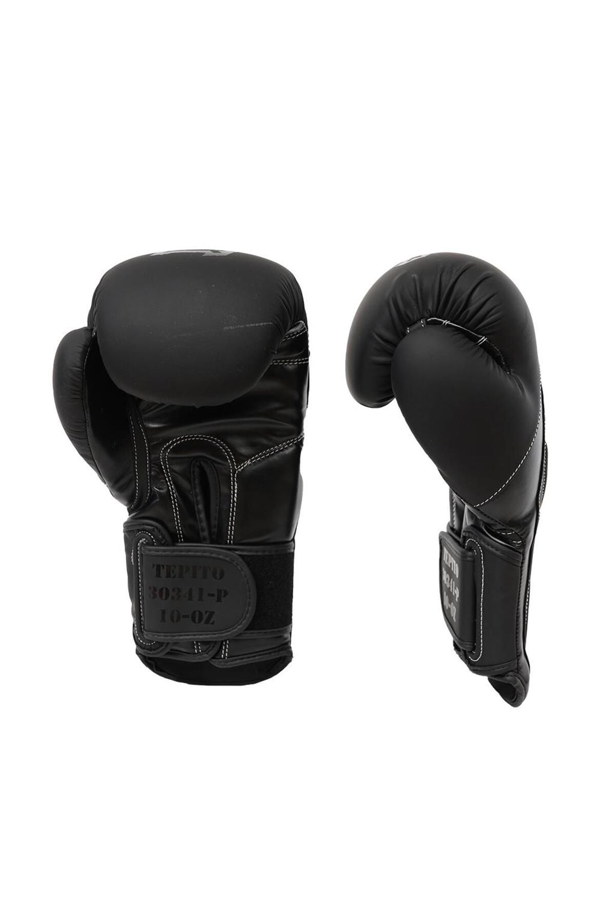 دستکش بوکس مشکی مردانه و زنانه 30341 P Tepito Boxing Glove Muay Thai 2024 سری جدید 0424 Dragondo