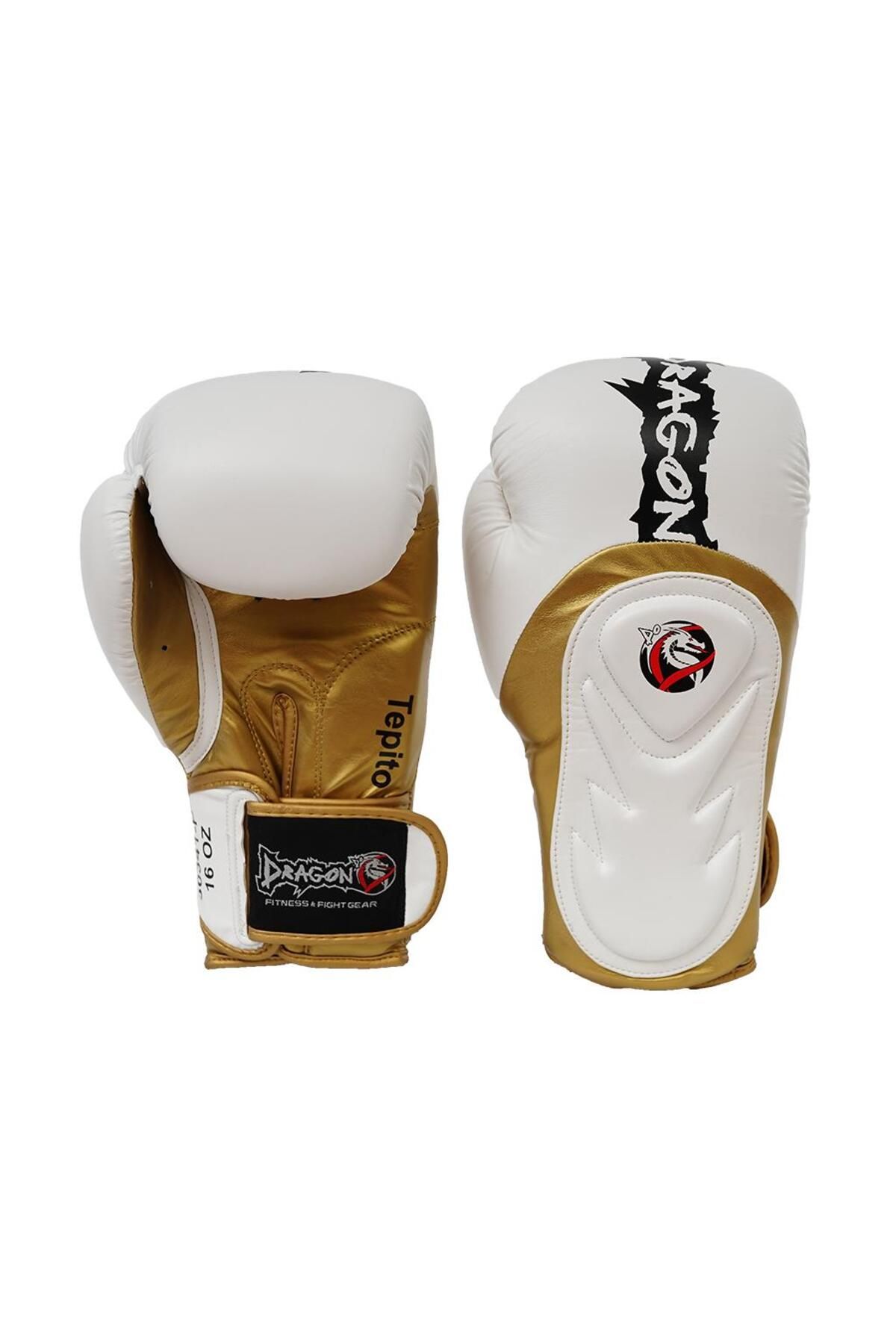دستکش بوکس سفید مردانه و زنانه 30341 P Tepito Boxing Glove Muay Thai 2024 سری جدید 0424 Dragondo