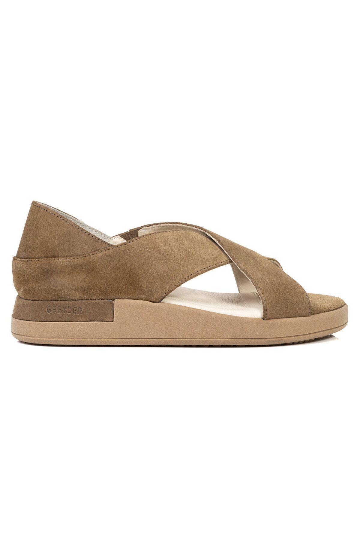 صندل زنانه چرم اصل 3y2fs32270s Greyder