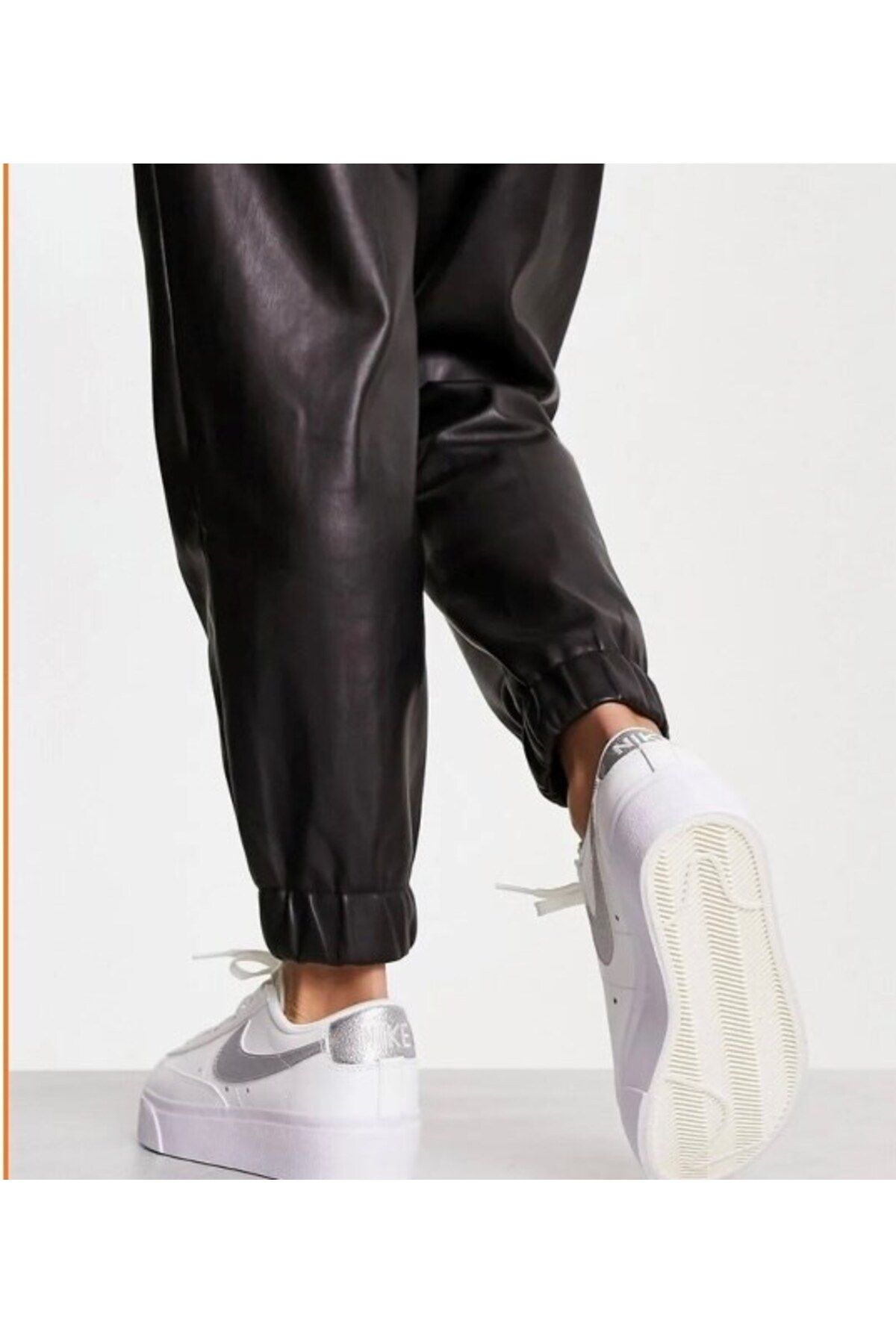 اسنیکر سفید زنانه کفش ورزشی کم سکوی Blazer DQ7571 101 Nike