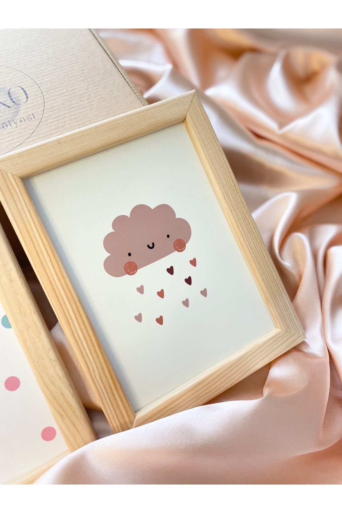 Hiruko Tasarım Atölyesi Çocuk Odası Ahşap Çerçeve Tavşan&Bulut Tablo 2'li Set  Bebek ve Çocuk Odası Set fotoğrafı 4 (önizleme)