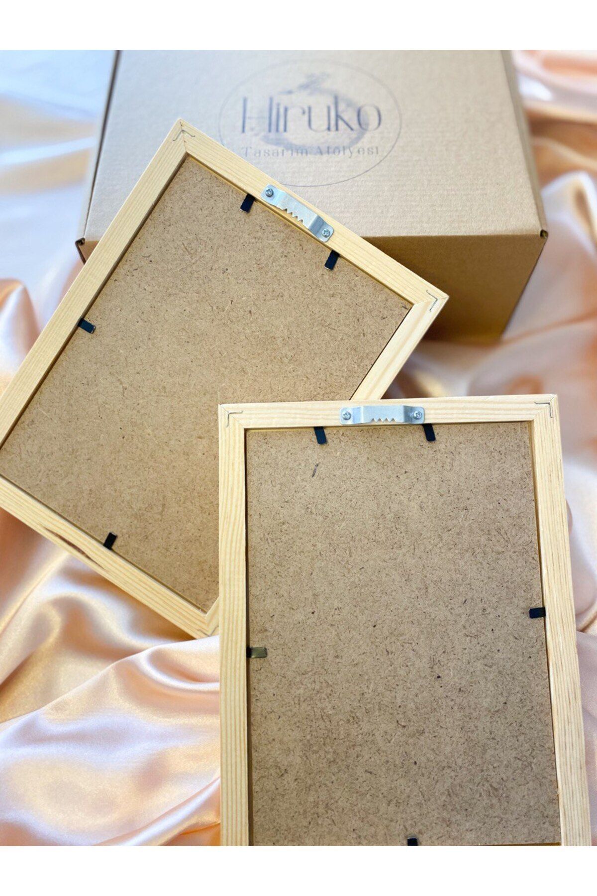 Hiruko Tasarım Atölyesi Çocuk Odası Ahşap Çerçeve Tavşan&Bulut Tablo 2'li Set  Bebek ve Çocuk Odası Set fotoğrafı 6 (önizleme)