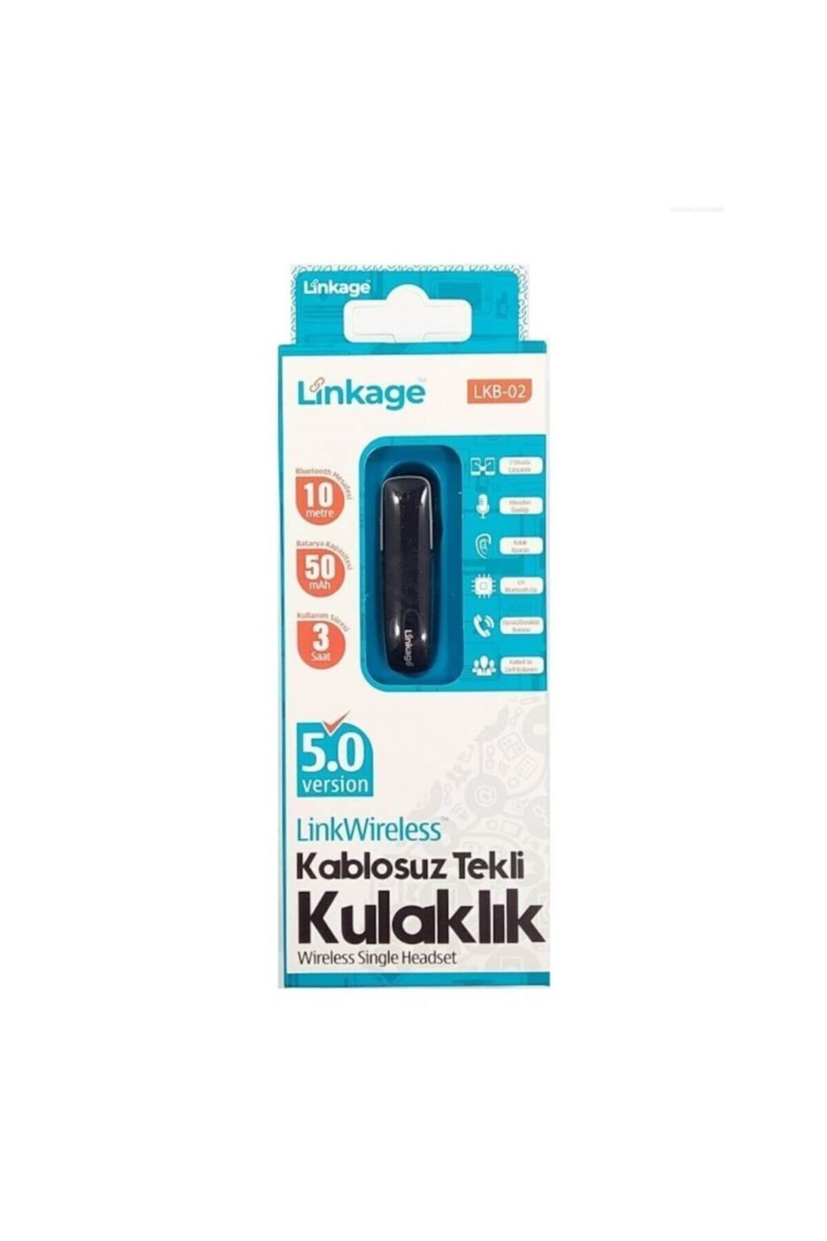 Linkage Tekli Kablosuz Mono Şoför Kulaklık Kablosuz Lkb-02