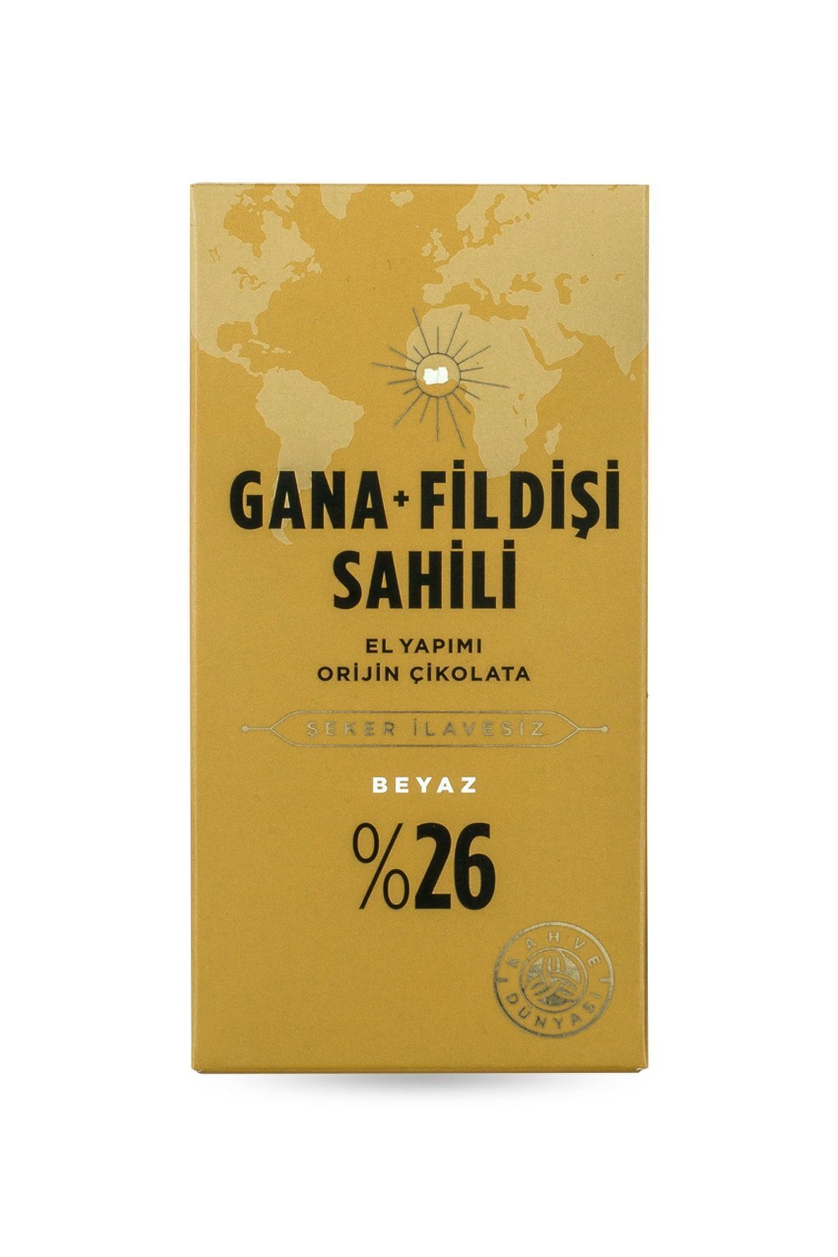 Kahve Dünyası El Yapımı Orijin Beyaz Çikolata Gana Fildişi Şeker Ilavesiz