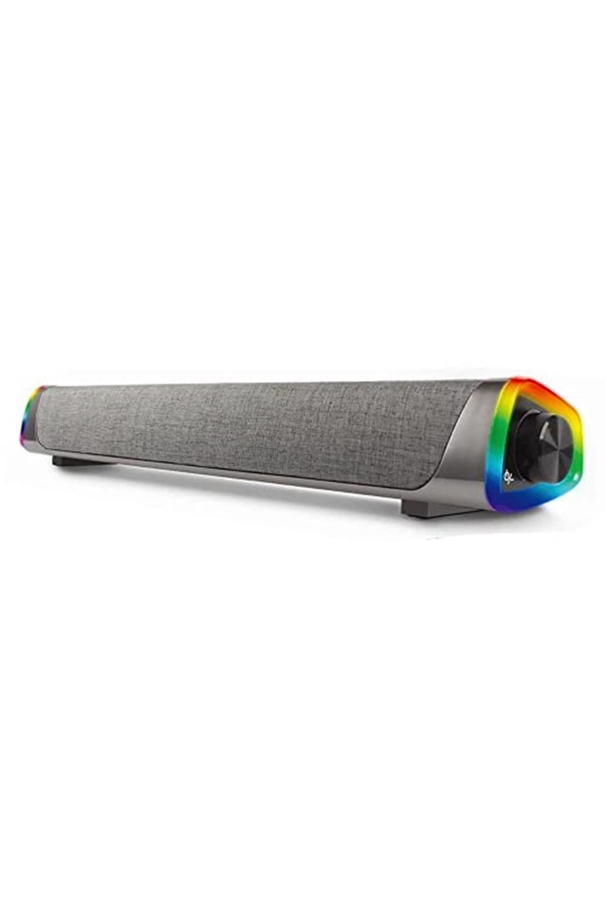 teknotrust 50 Hz / 60 Hz Lecoo Ds101 Rgb Işıklı Kablolu Masaüstü Soundbar Hoparlör Yok siyah 220 - 240 V İthal